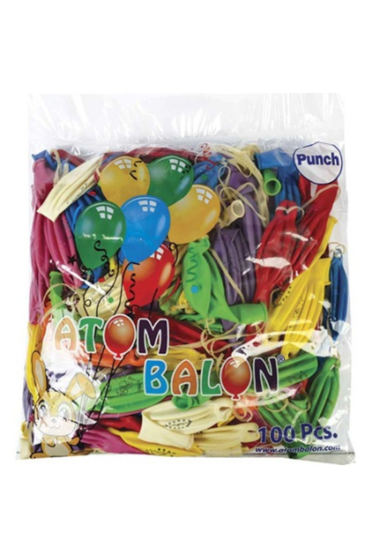 Ok Aksesuar Punch - Büyük Balon 100 Parça  Go50605911110