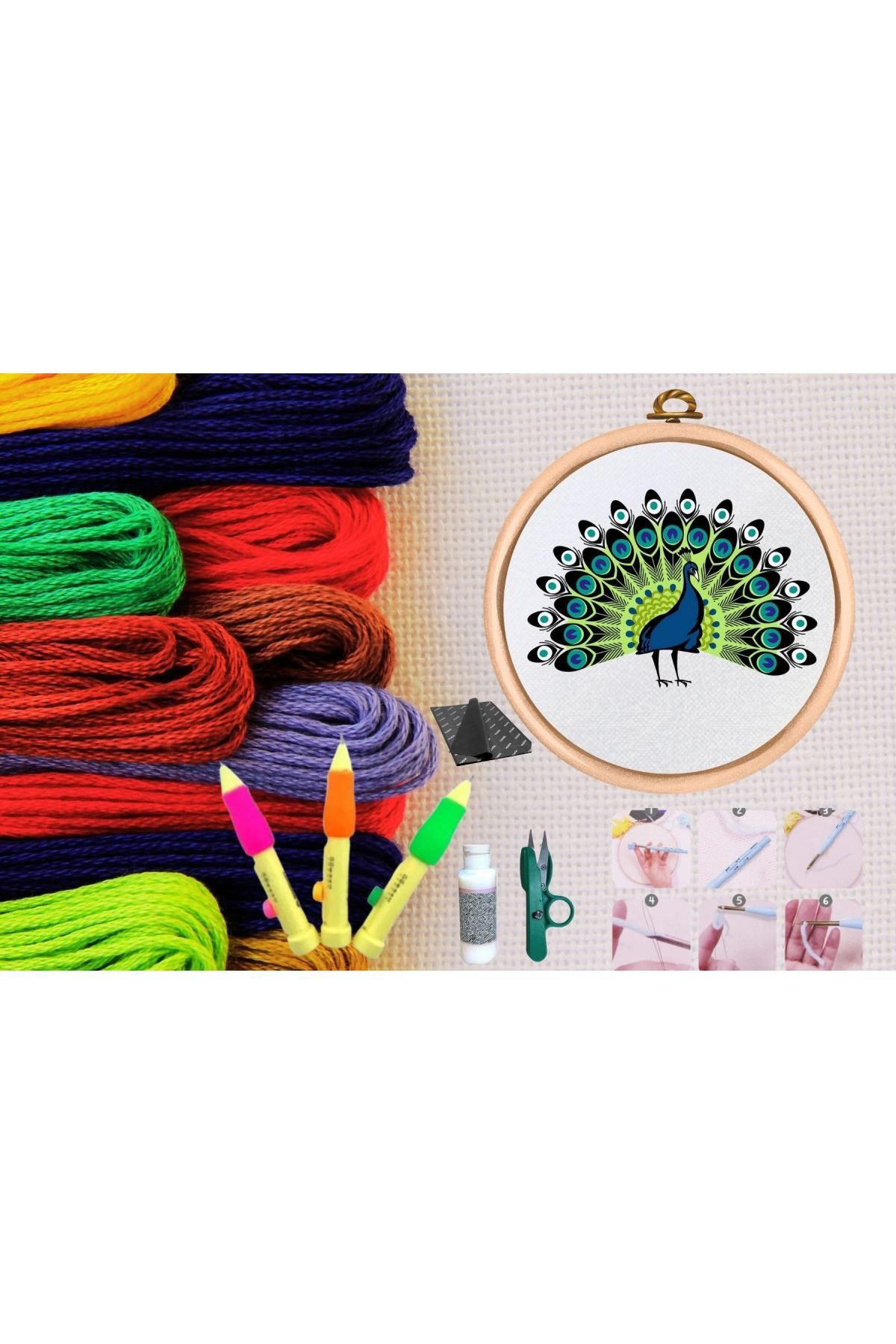 Ok Aksesuar Punch Seti Nakış Seti Kasnaklı Kendin Yap Seti Seri 14