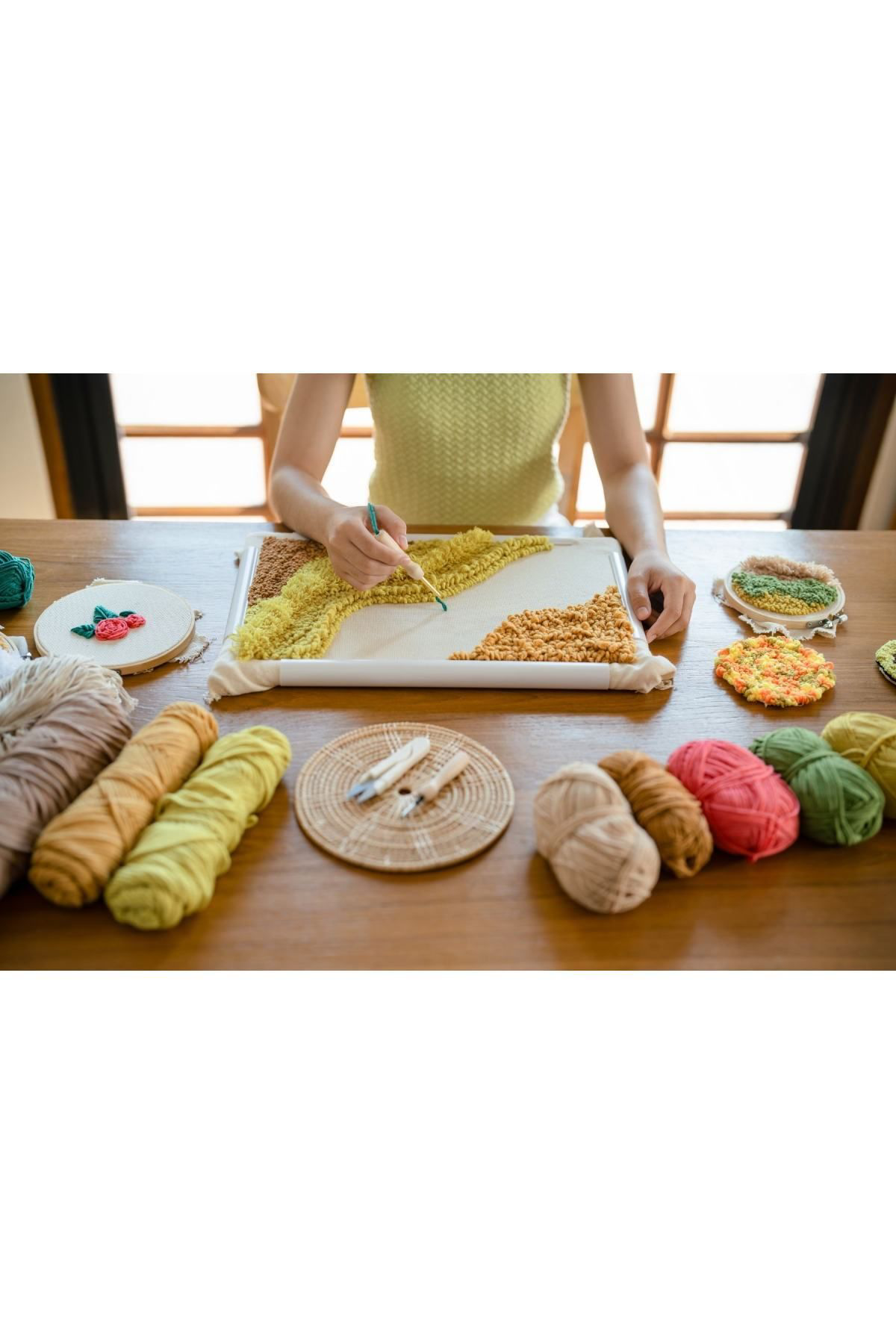 Ok Aksesuar Punch Seti Nakış Seti Kasnaklı Kendin Yap Seti Seri 123