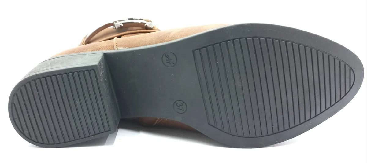 PUNTO 425077 Taba 5 Cm Fermuarlı Kadın Bot