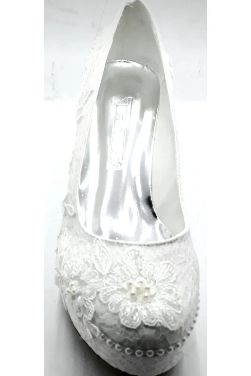 PUNTO 586343 Sedef Dolgu Taban Gelin Ayakkabısı - Görsel 3