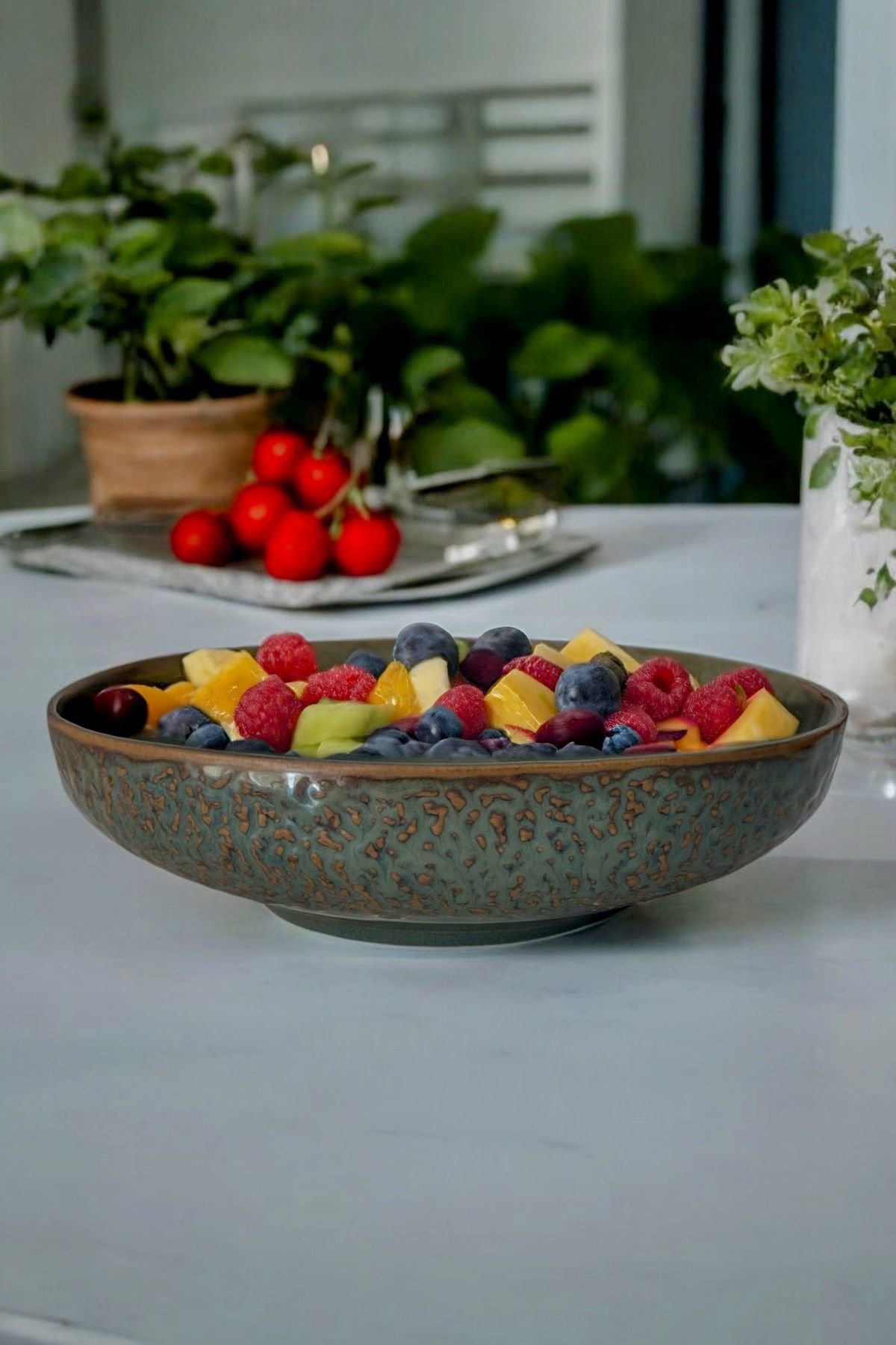 İrea Porselen Punto Porselen Salata Ve Makarna Tabağı Çukur Tabak 26Cm 1 Adet