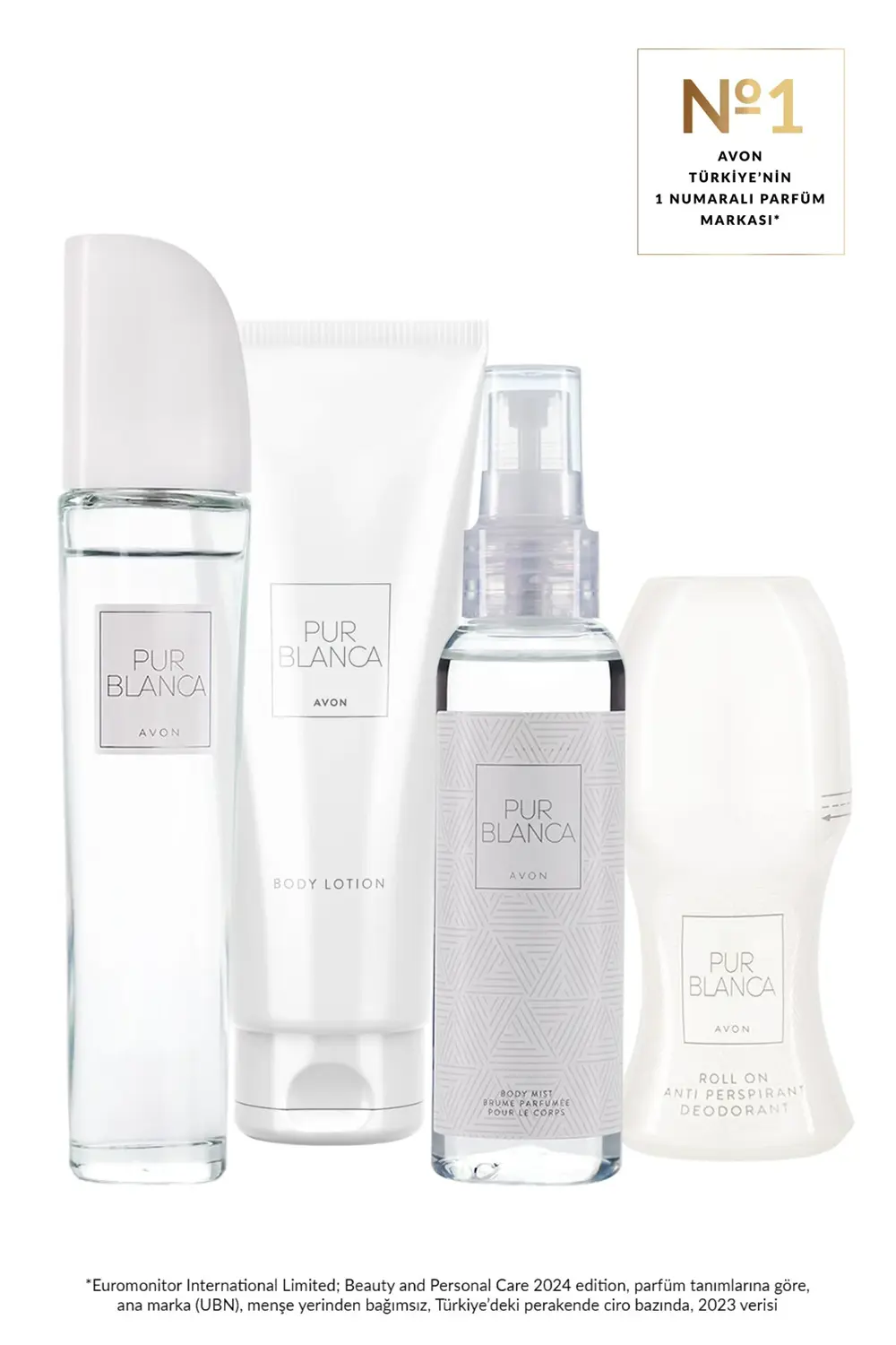 Pur Blanca Kadın Parfüm Losyon Rollon ve Vücut Spreyi Seti