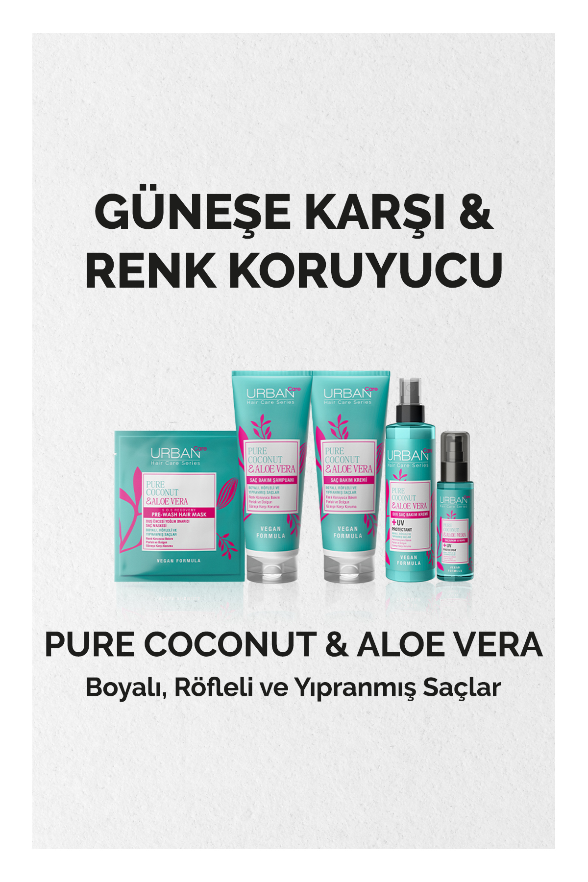 Pure Coconut & Aloe Vera Boyalı Saçlara Özel Renk Koruyucu Şampua