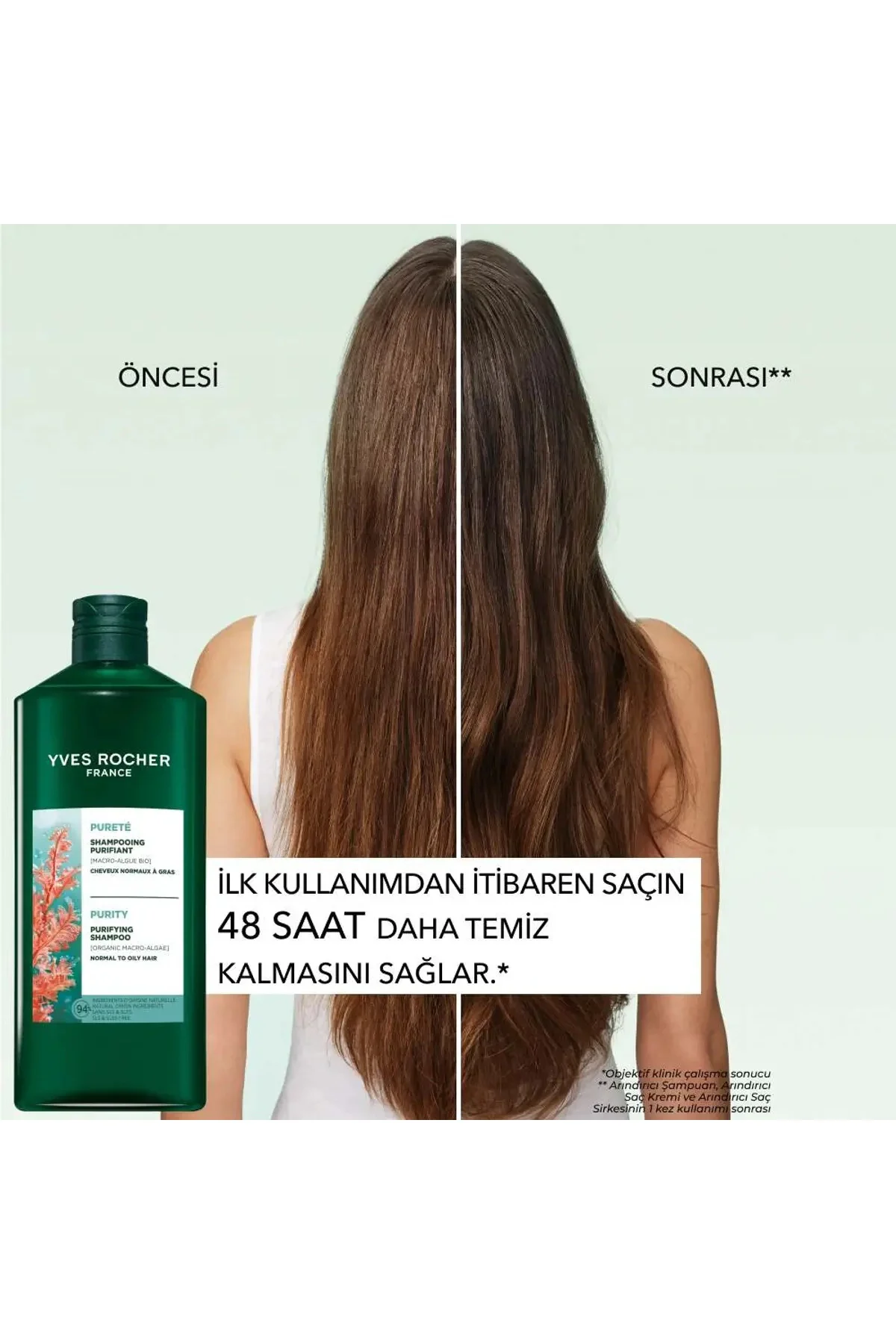 Pure Detox-Yağlı Saçlar İçin Arındırıcı Parlaklık Verici Sülfatsı