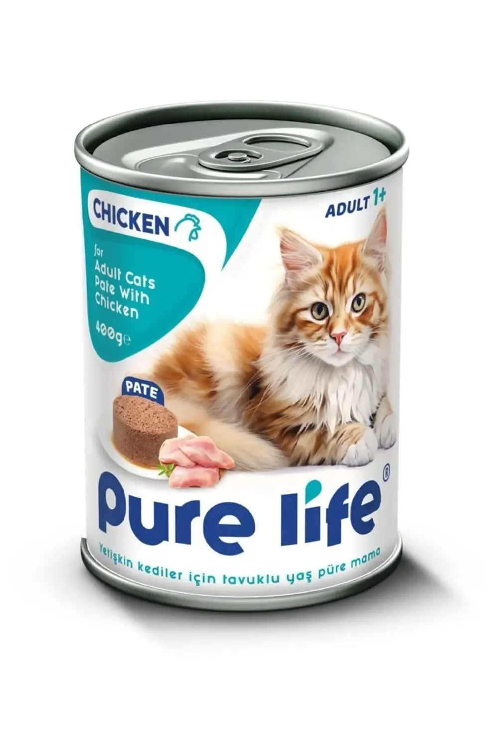 Pure Lıfe Yetişkin Kedi Tavuk Etli Yaş Püre Mama 400 gr