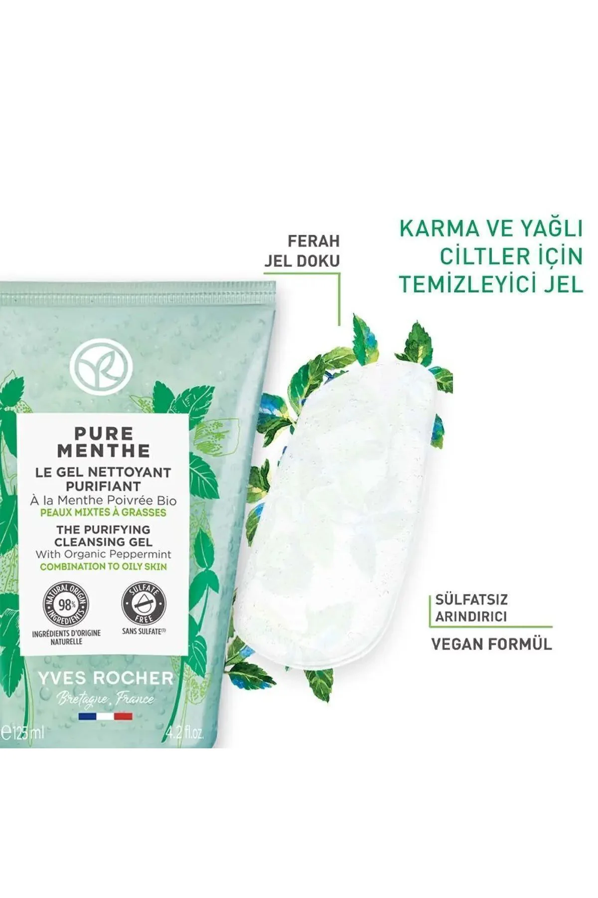 Pure Menthe-Gözenek Sıkılaştırıcı  Arındırıcı Prebiyotikli Yüz Te