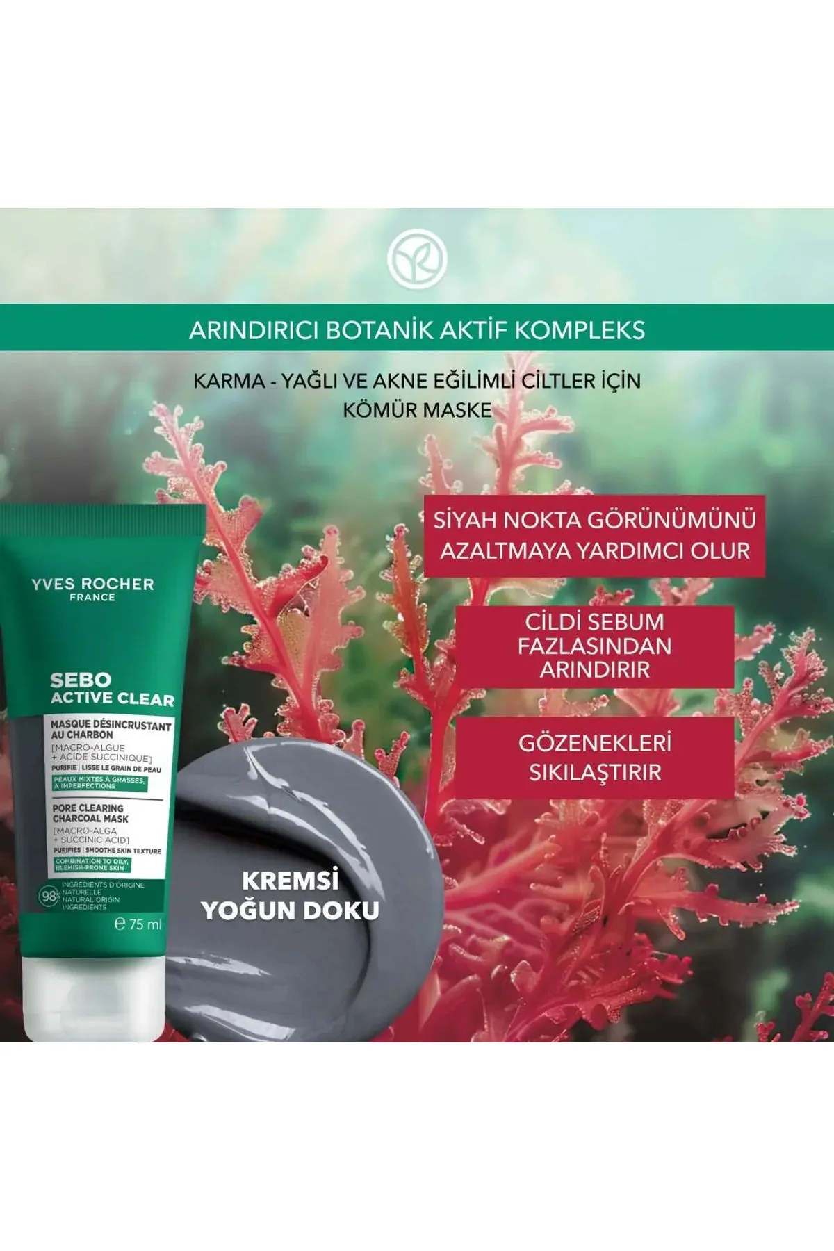 Pure Menthe Gözenekleri Derinlemesine Arındıran ve Siyah Nokta Ka