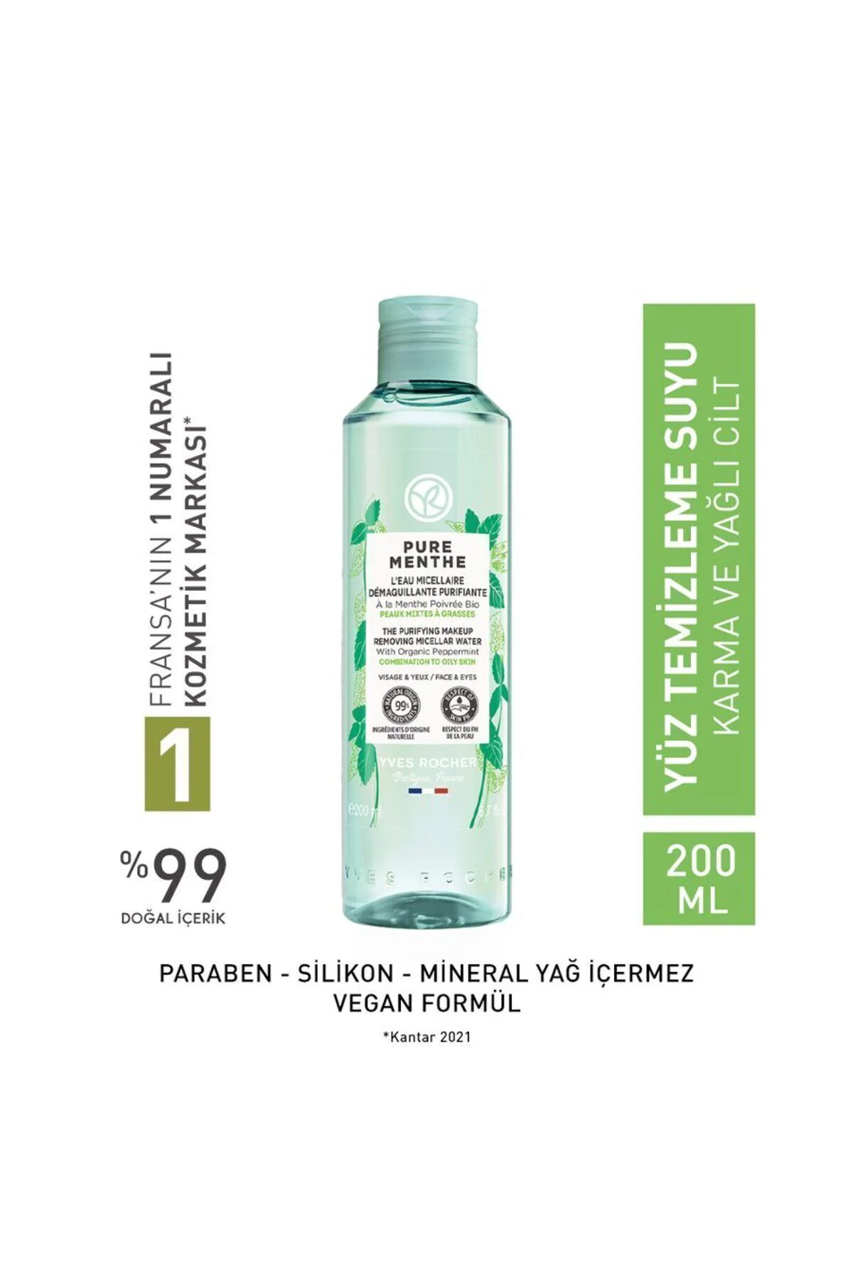 Pure Menthe Karma ve Yağlı Cilt İçin Tonik Etkili ve Arındırıcı -