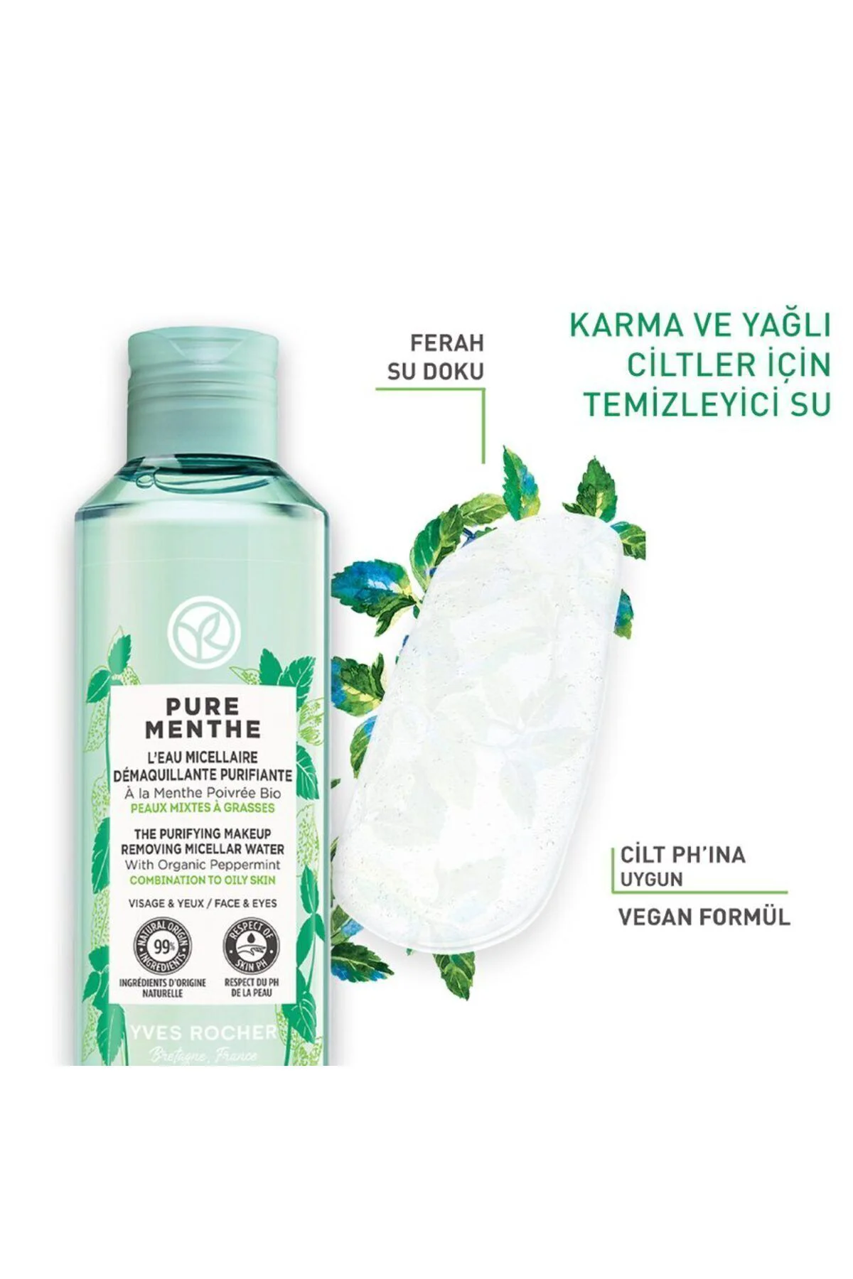 Pure Menthe Karma ve Yağlı Cilt İçin Tonik Etkili ve Arındırıcı -