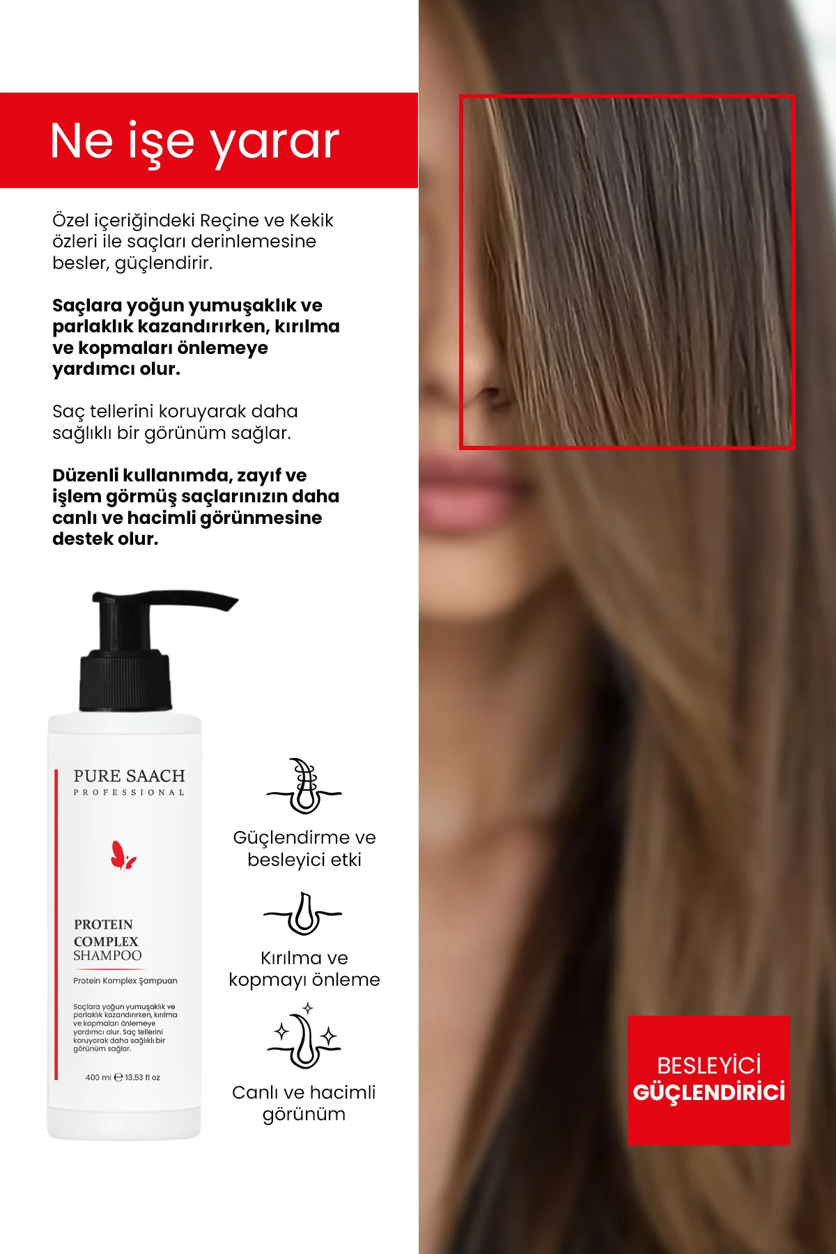Pure Saach Professinal Protein Complex Shampoo - Görsel 2