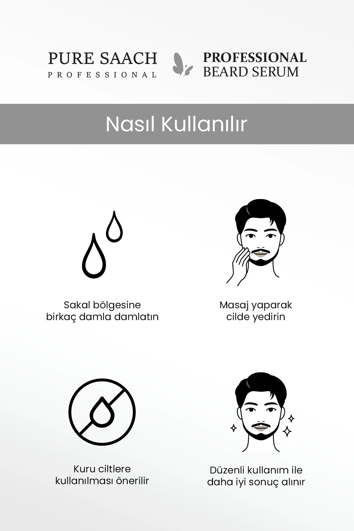 PURE SAACH PROFESSİONAL SAKAL SERUM PURE SAACH PROFESSİONAL SAKAL SERUM - Görsel 2