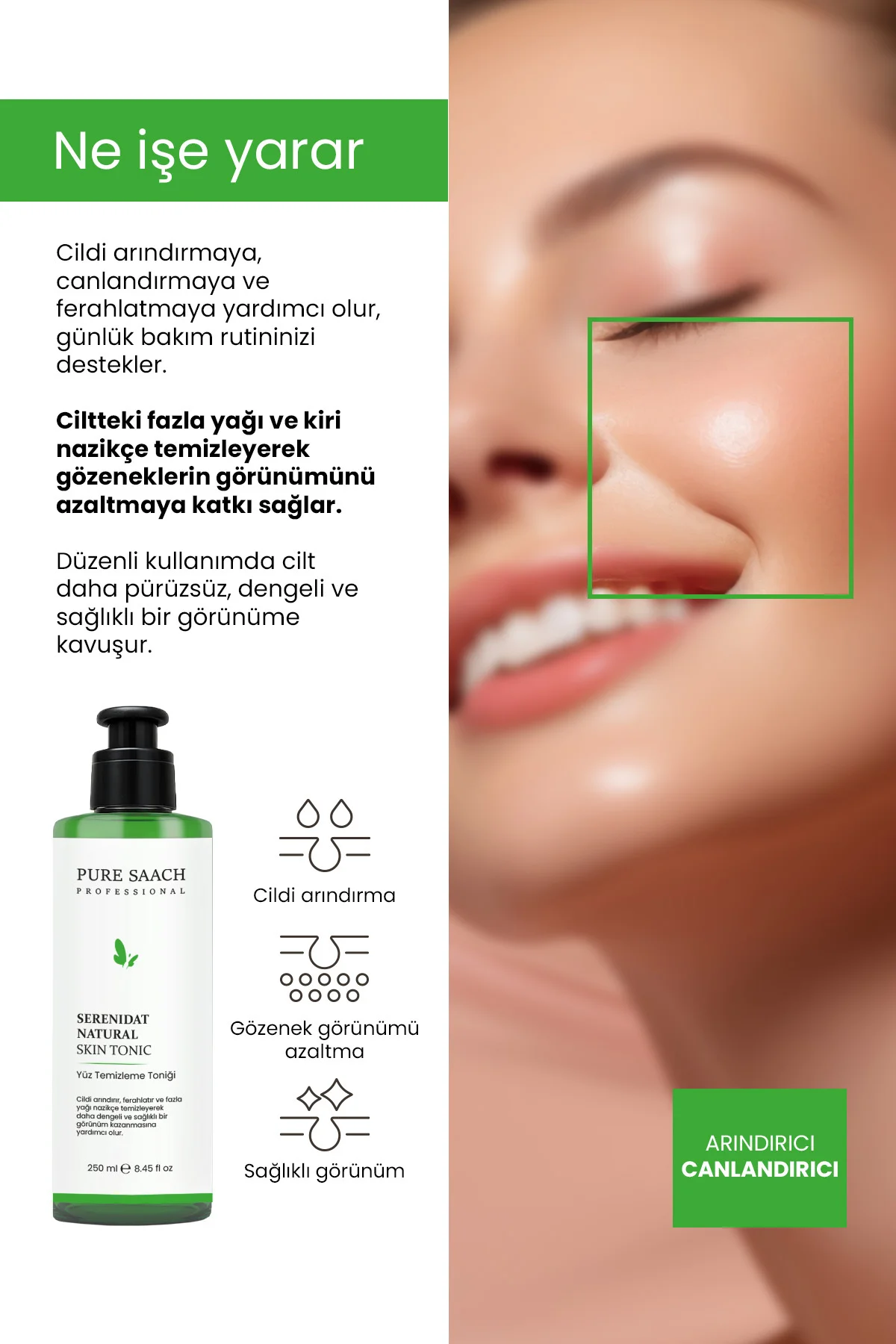 PURE SAACH PROFESYONEL SERENİDAT NATURAL SKIN TONİK - Görsel 2