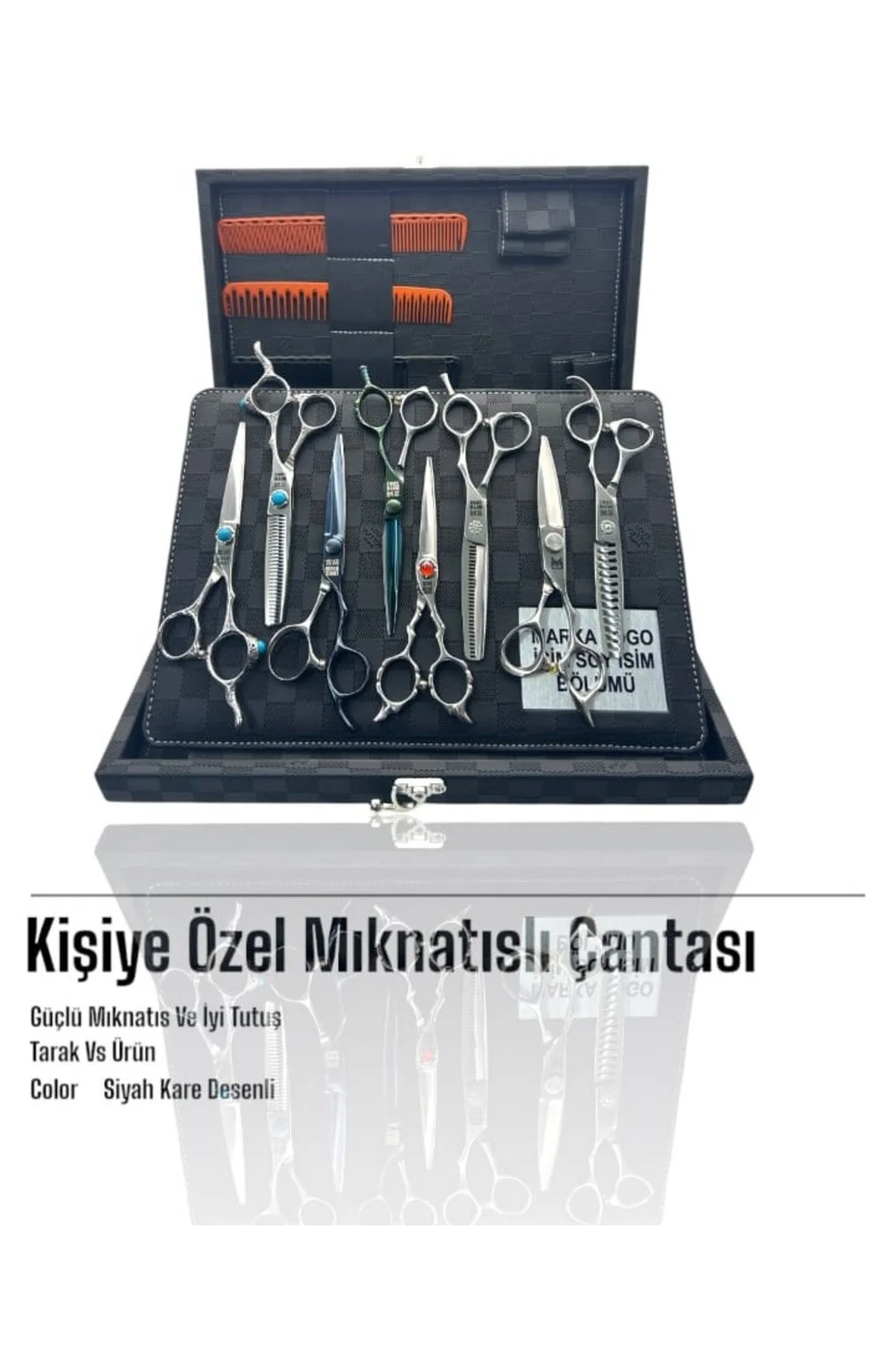 PURE SAACH PROFESYONEL DESENLİ MIKNATISLI MAKAS ÇANTA - Görsel 5