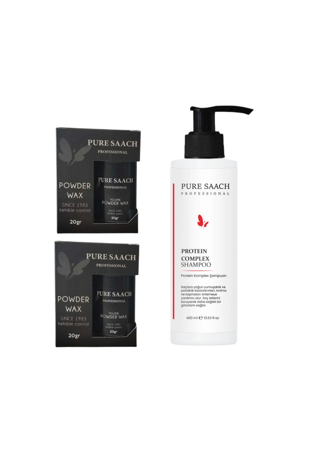 Pure Saach Profesyonel Protein Comlex Shampoo & 2 Adet Powder Wax - Görsel 2