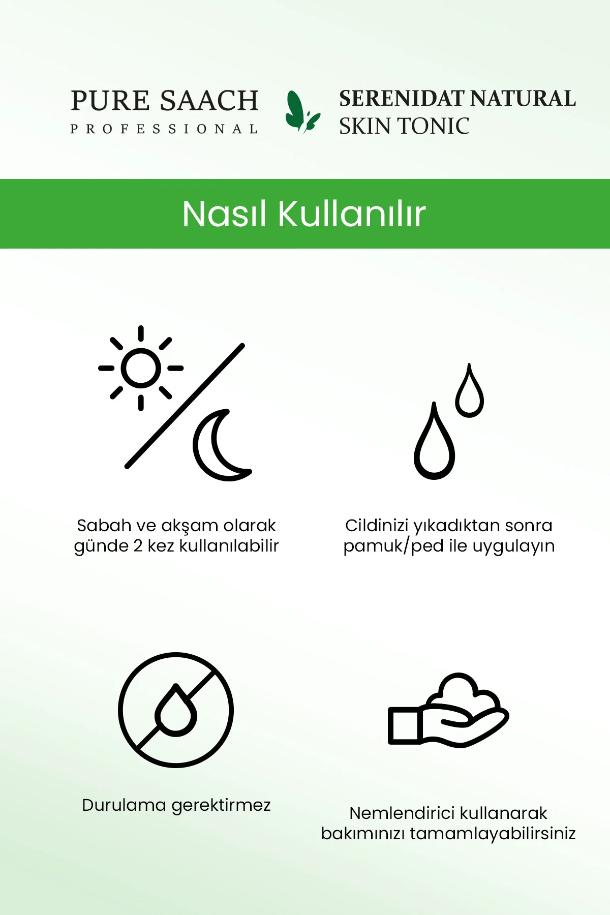 PURE SAACH PROFESYONEL SERENİDAT NATURAL SKIN TONİK - Görsel 4