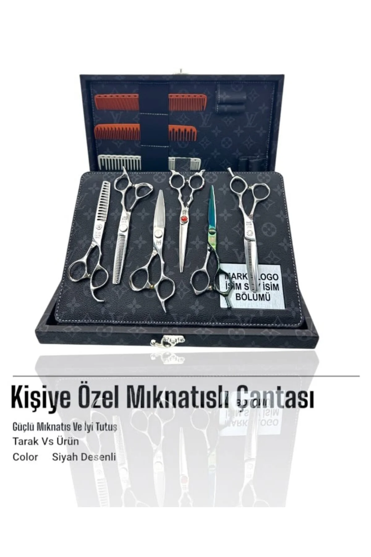 PURE SAACH PROFESYONEL DESENLİ MIKNATISLI MAKAS ÇANTA - Görsel 2