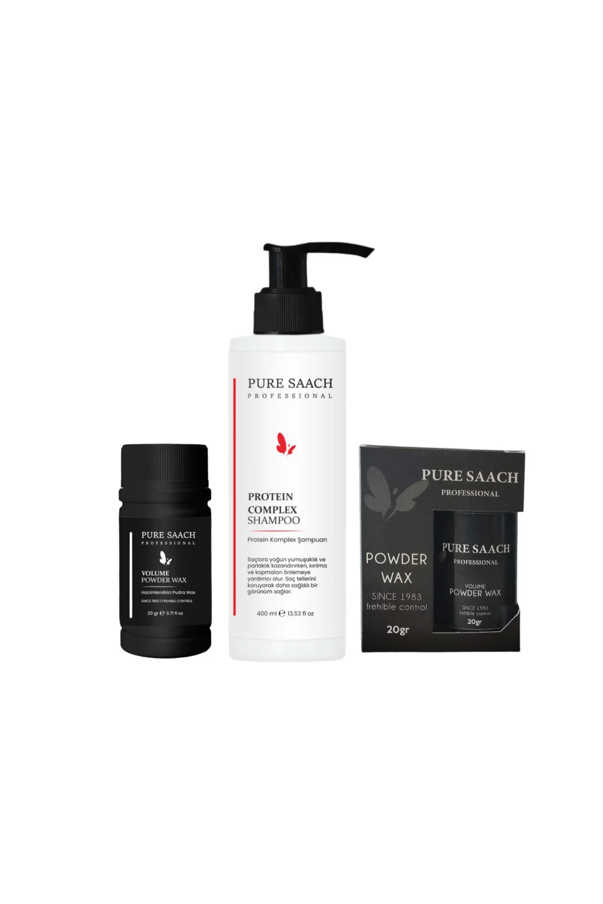 Pure Saach Profesyonel Protein Comlex Shampoo & 2 Adet Powder Wax - Görsel 3
