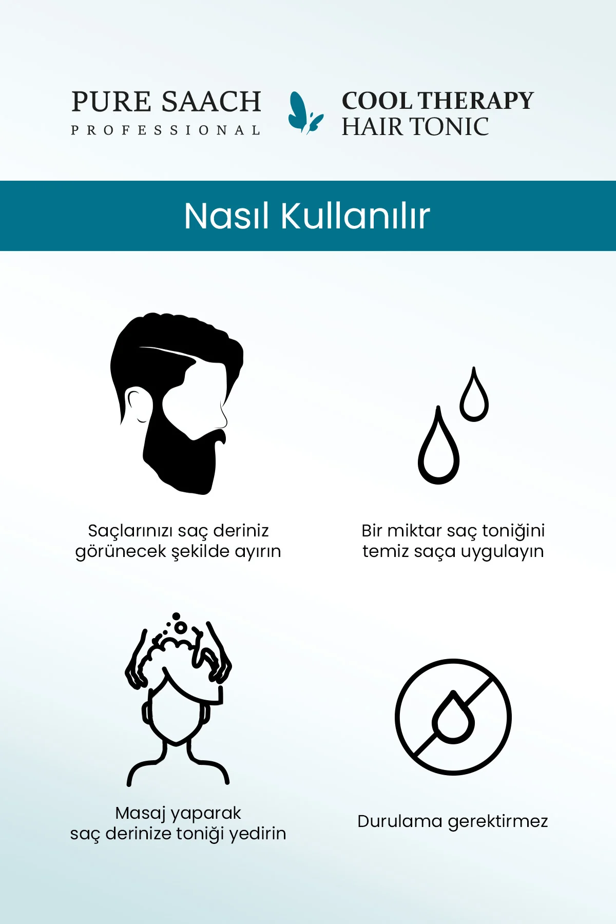 PURE SAACH PROFESYONEL COOL THERAPY HAIR TONİK - Görsel 4