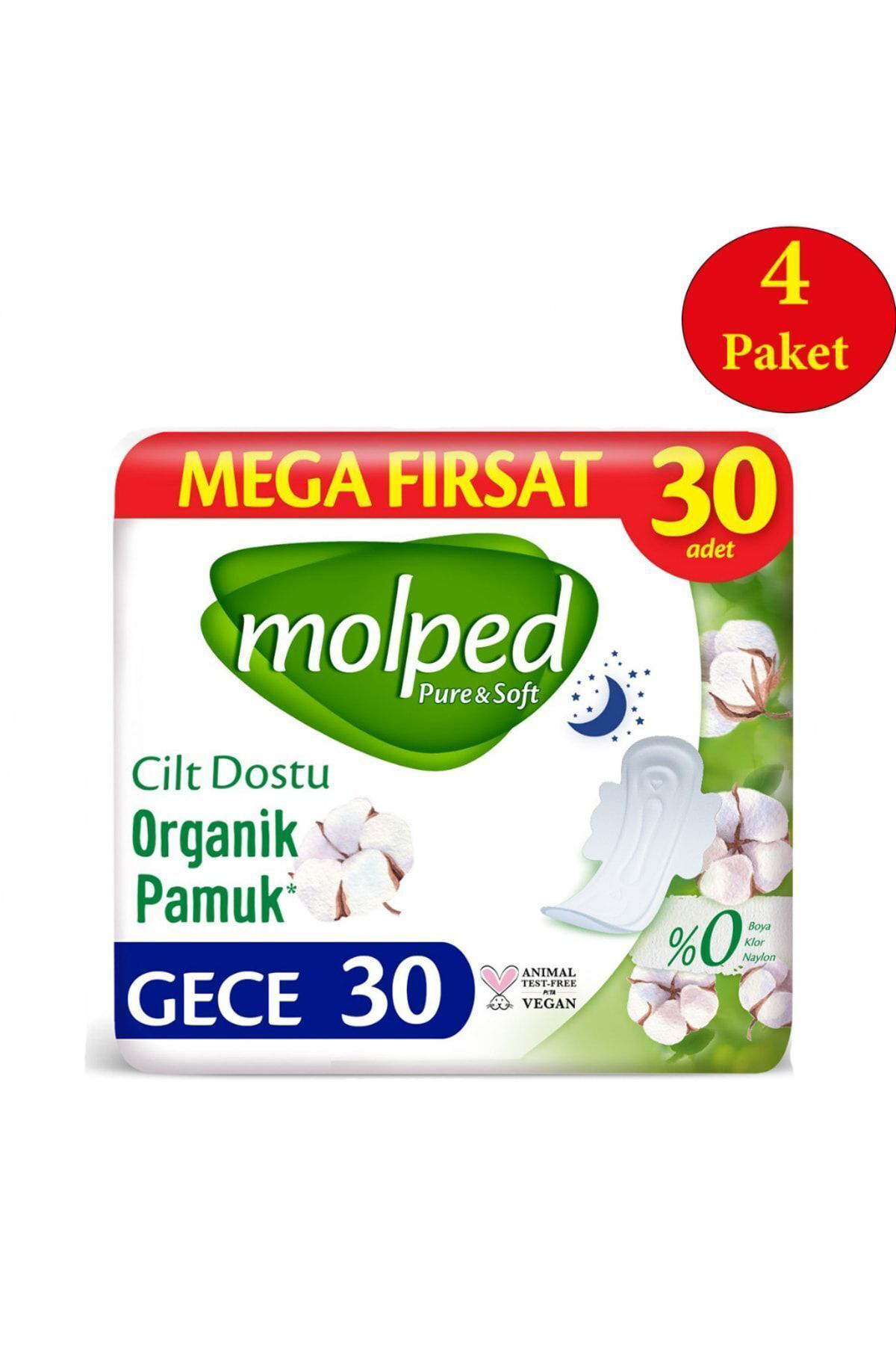 Molped Pure & Soft Mega Firsat Gece Ultra 120Adet