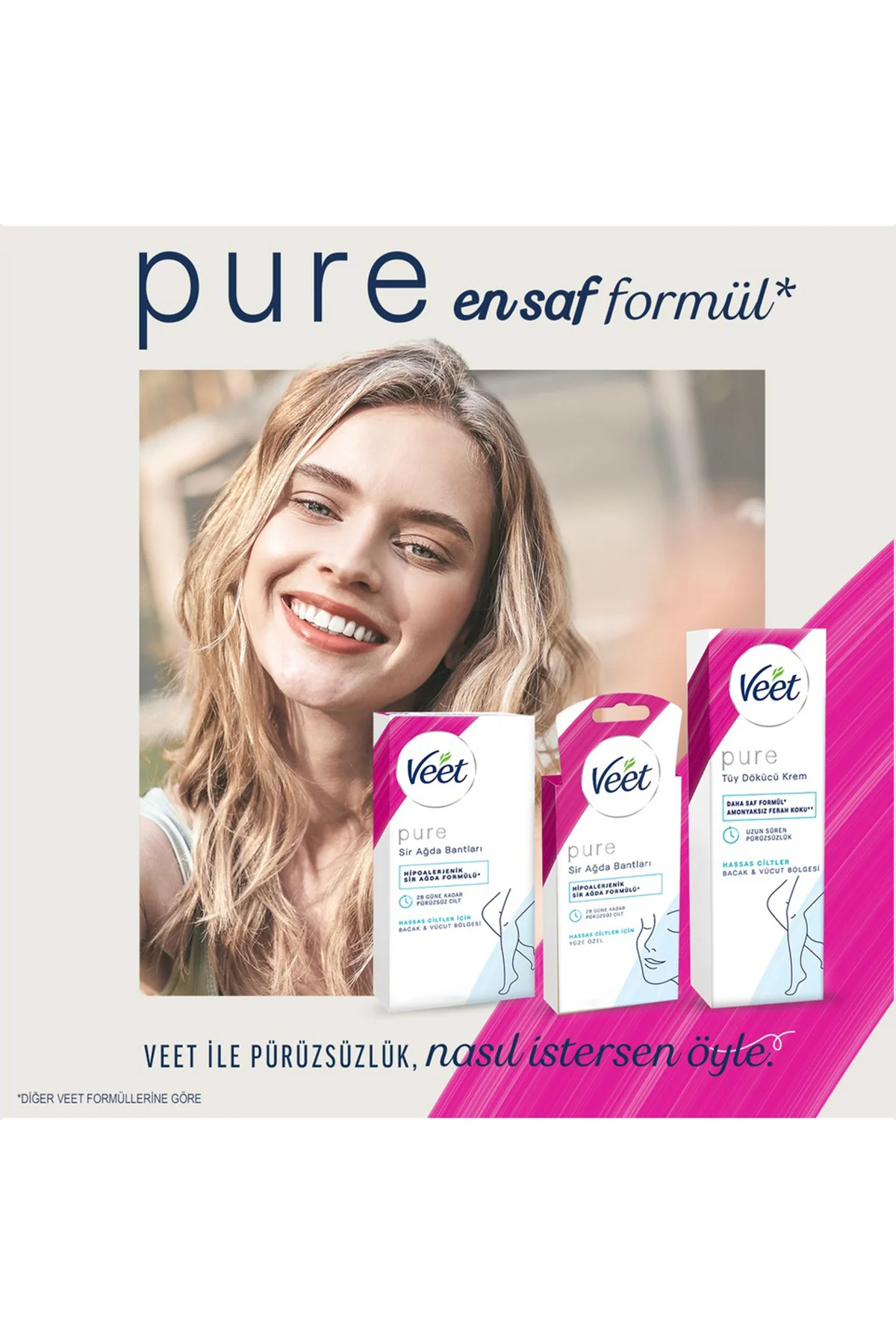 Pure Tüy Dökücü Krem Bacak ve Vücut Bölgesi Hassas Ciltler 200 ml Fiyatı, Yorumları ve Özellikleri