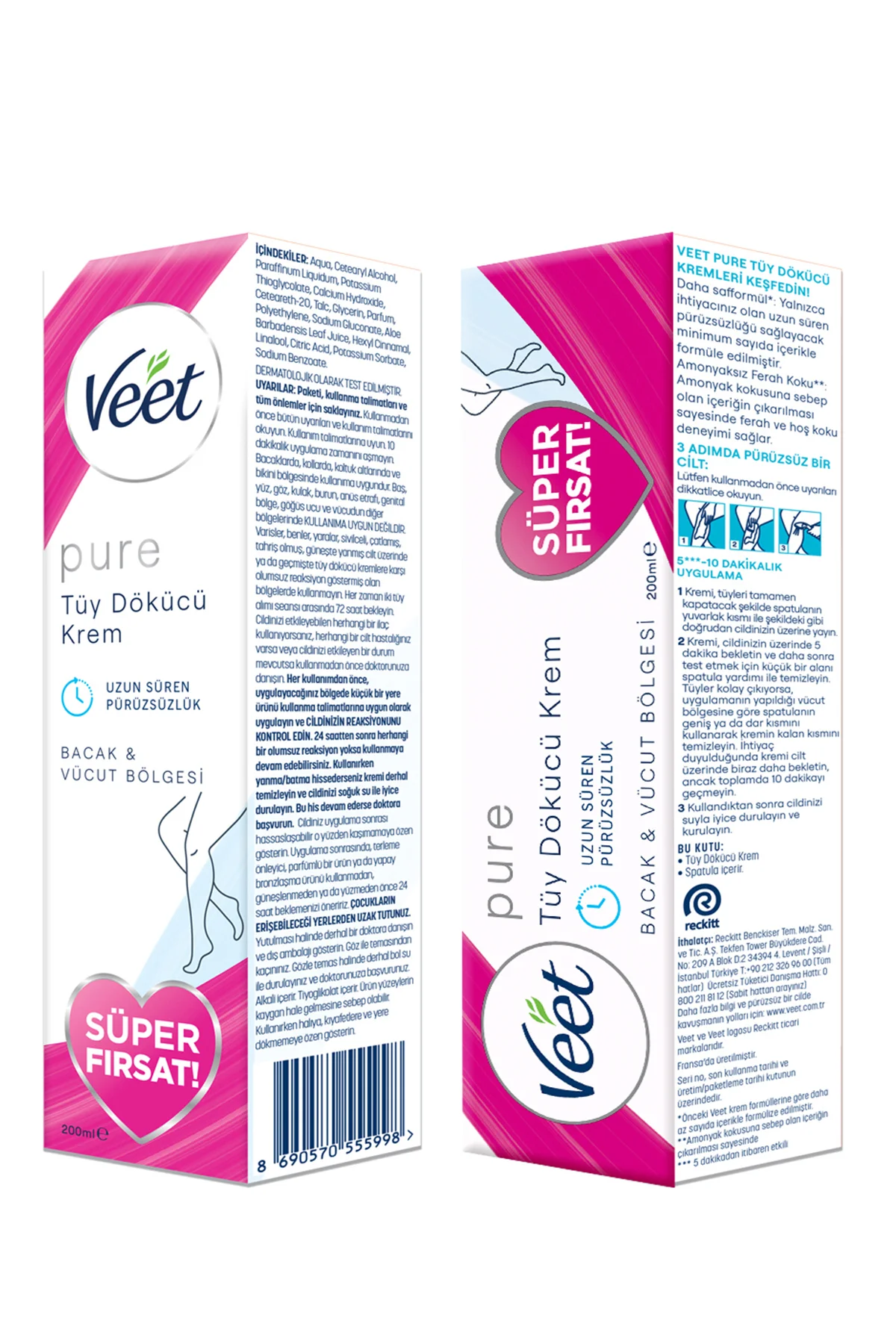 Pure Tüy Dökücü Krem Bacak ve Vücut Bölgesi Hassas Ciltler 200 ml Fiyatı, Yorumları ve Özellikleri