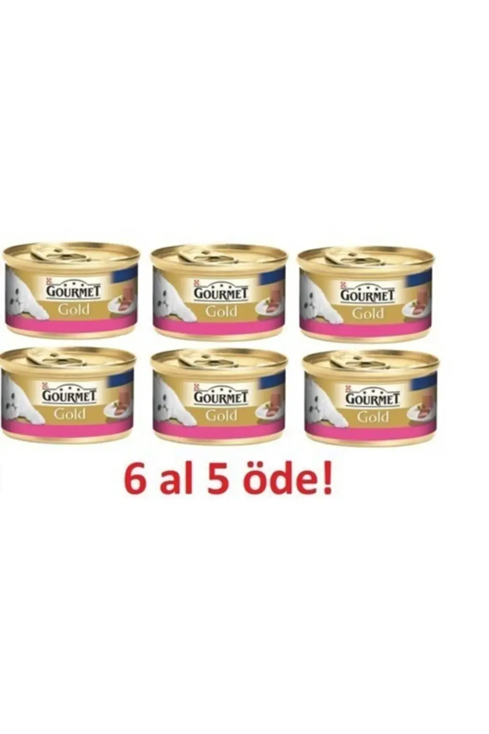 Gourmet Purina Gold Kıyılmış Sığır Etli 85 Gr 6 Al 5 Öde!
