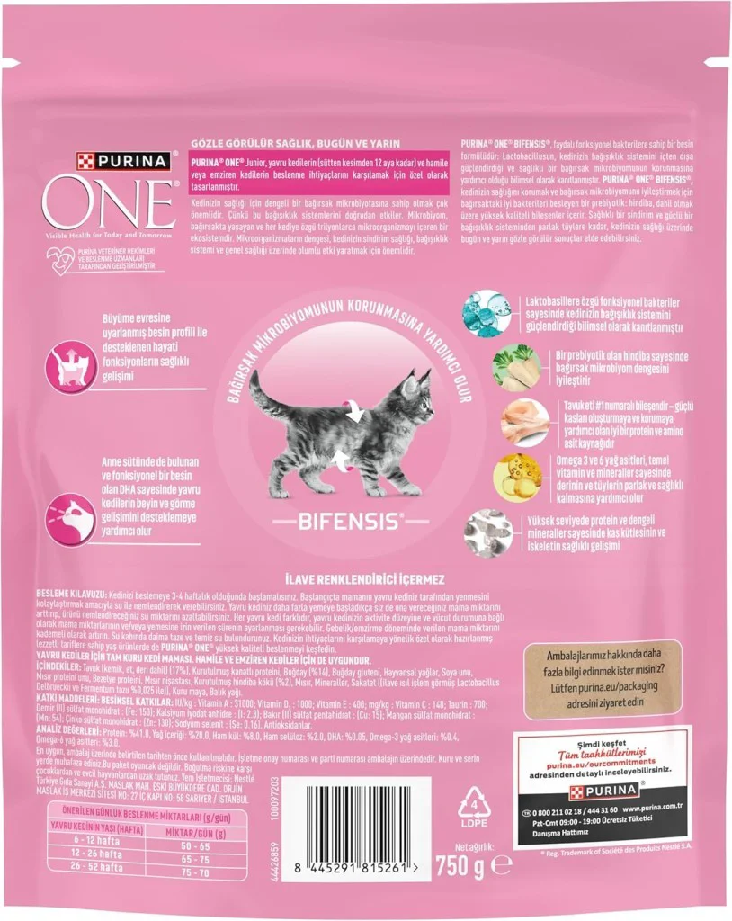 Purina One Junior Tavuklu Yavru Kedi Maması 750gr