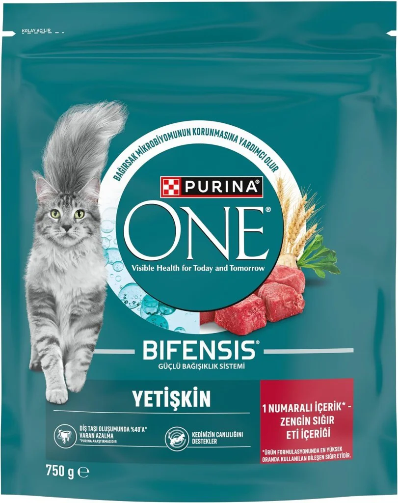 Purina One Sığır Etli Yetişkin Kedi Maması 750gr