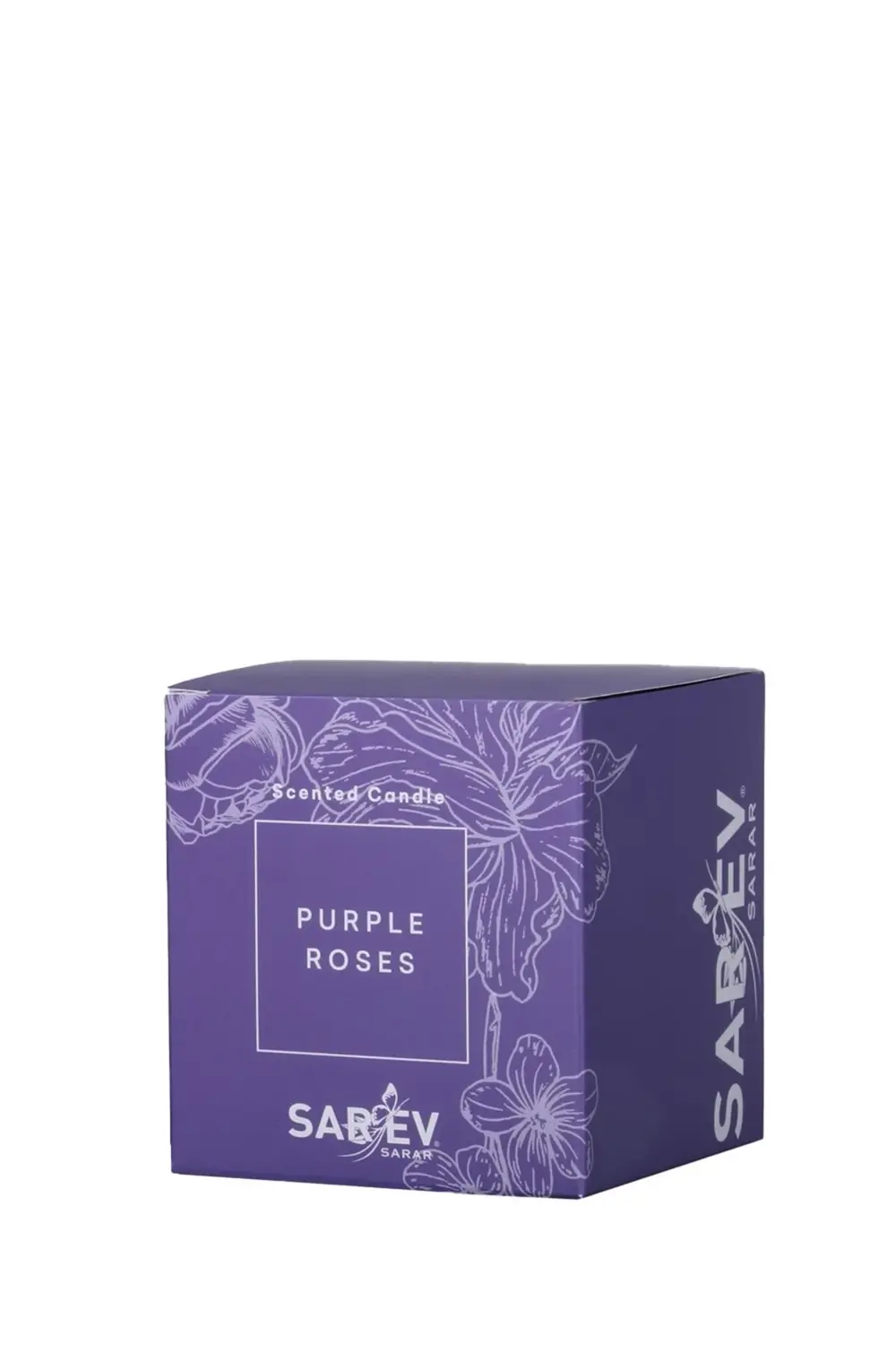 Purple Roses Scented Candle/Kokulu Mum