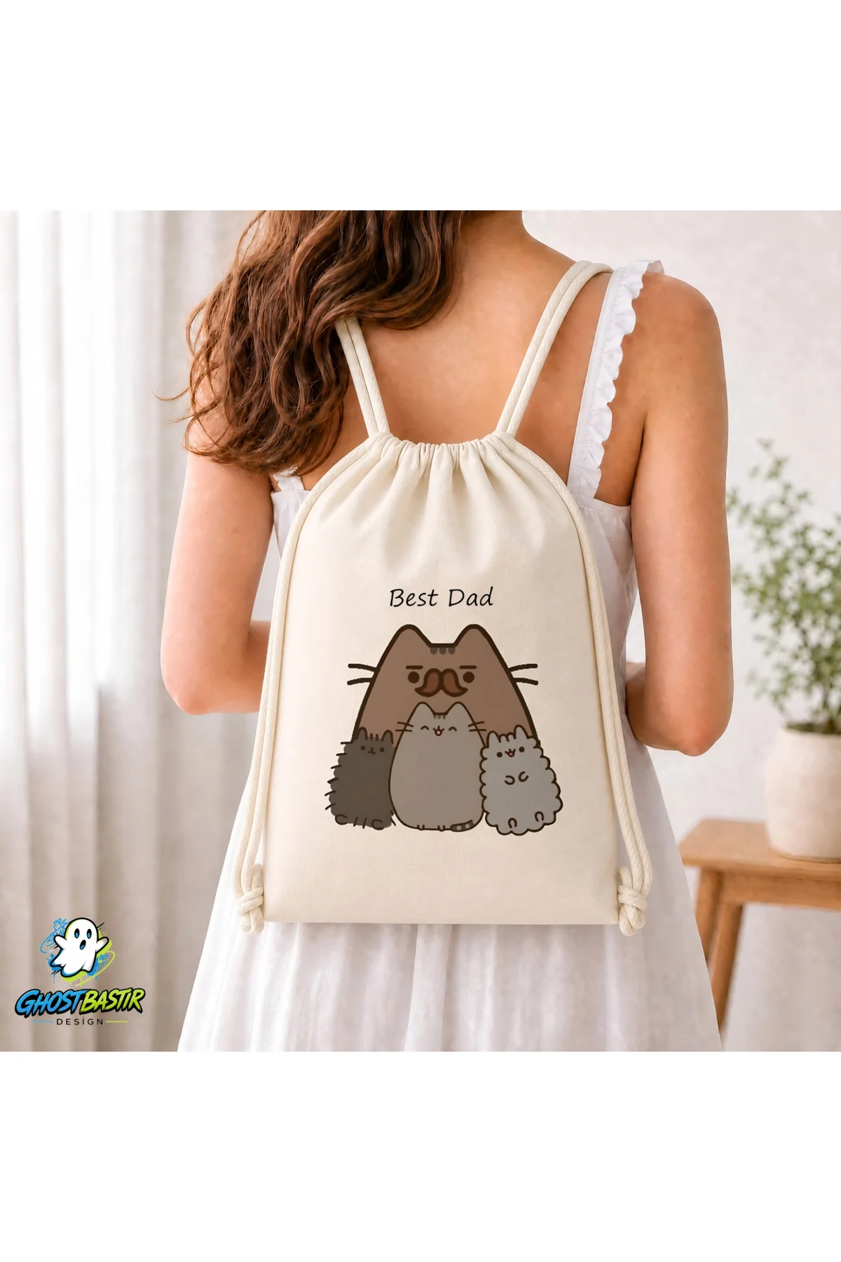 Pusheen Babalar Günü Büzgülü Keten Çanta C256 Fiyatı, Yorumları ve Özellikleri