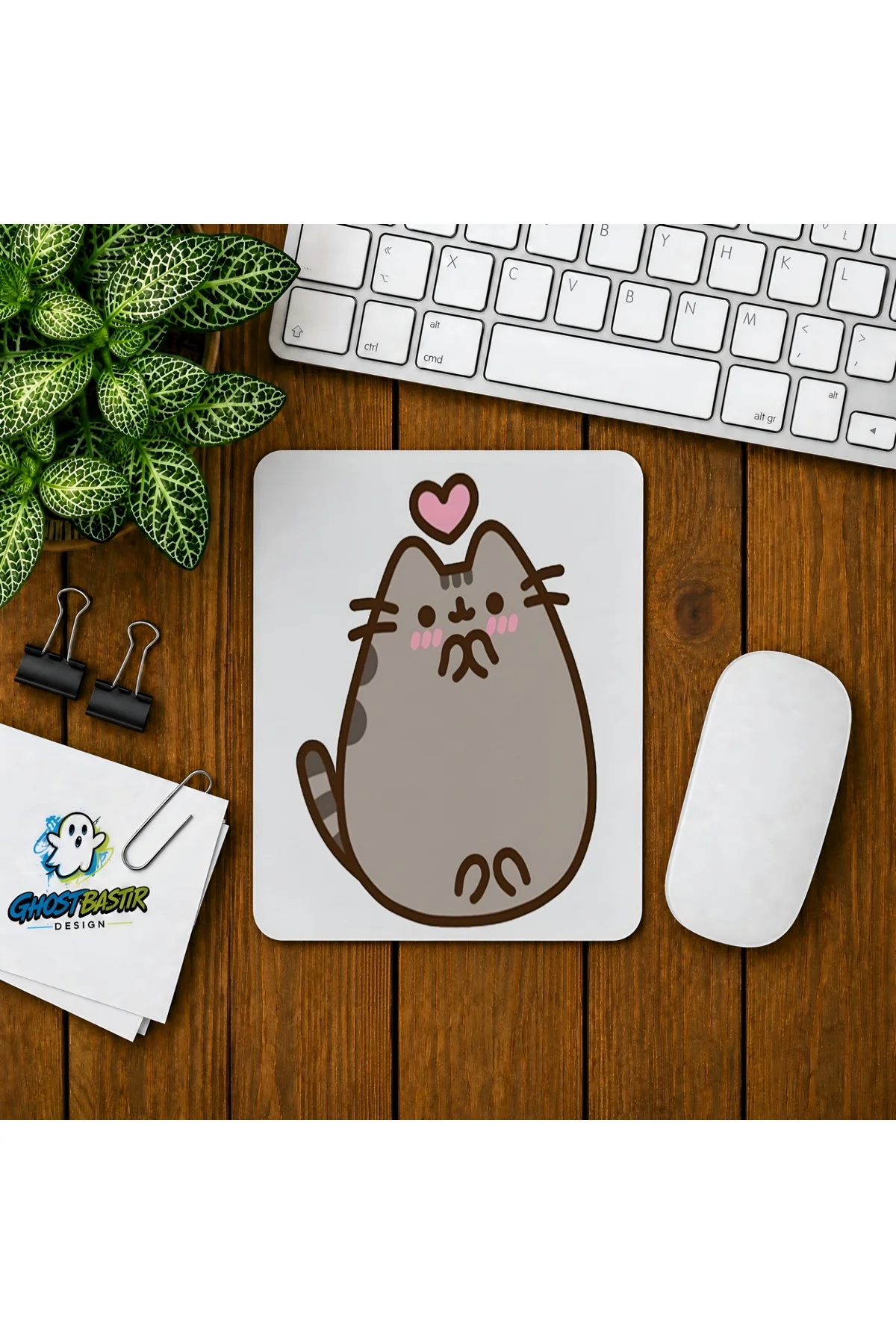 Pusheen Baskılı Oyuncu Mousepad 0246