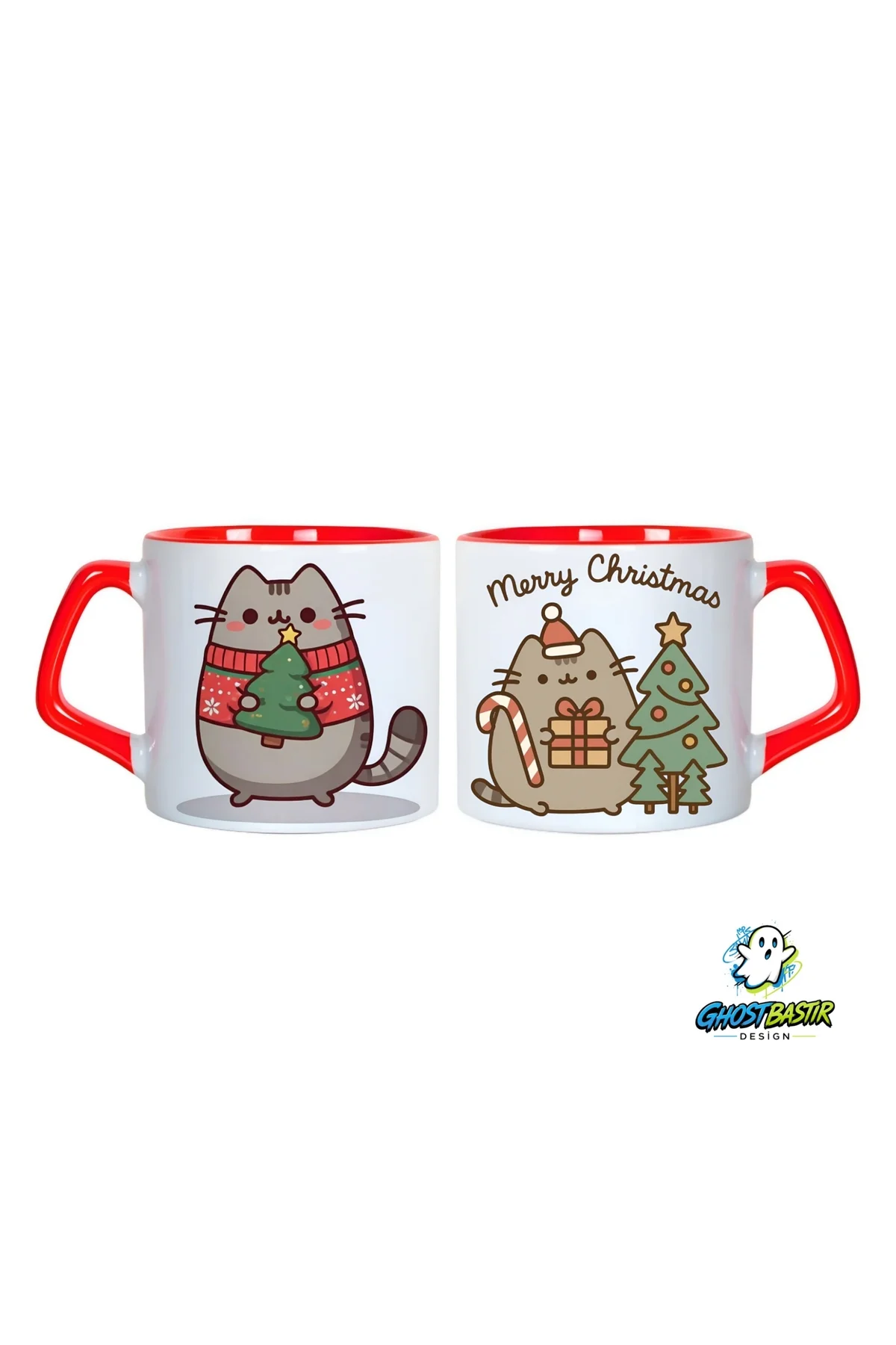 Pusheen Noel | Yılbaşı Kupa Bardak | Tek Adet 1061