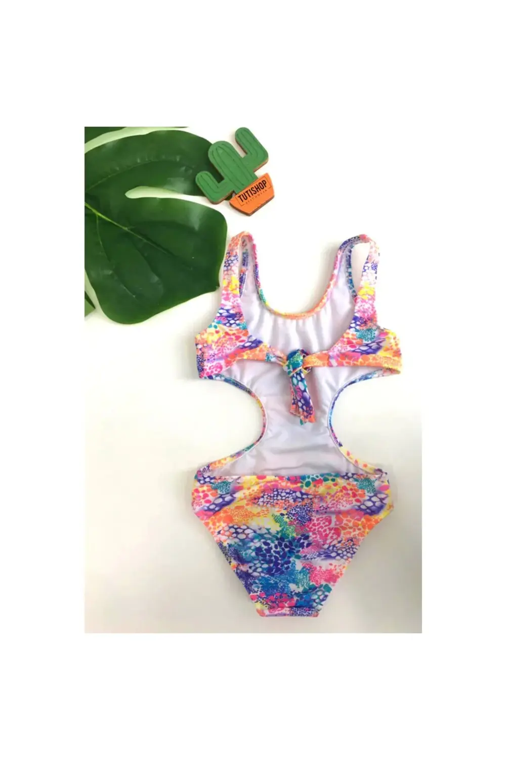 Püsküllü Kız Çocuk Mayokini Rainbow 224600