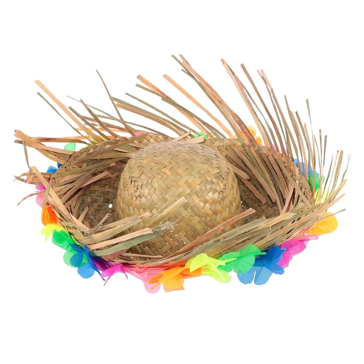 Püsküllü Örme Hasır Hawaii Şapka – Yazlık Doğal Renk Luau Aloha Şapka 13x36 Cm Fiyatı, Yorumları ve Özellikleri