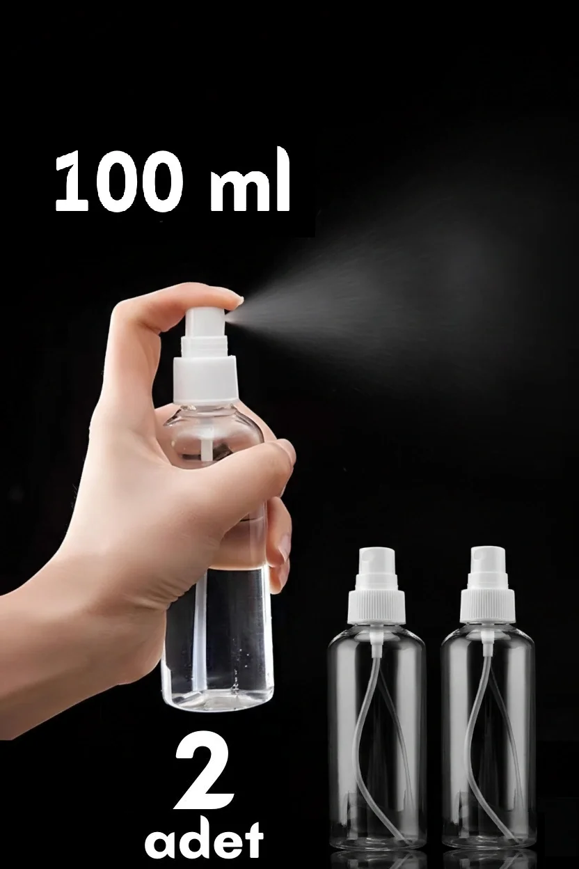 Püskürtücü Boş Sprey Şişe 100 Ml 2 Adet Püskürtücü Boş Sprey Şişe 100 Ml 2 Adet