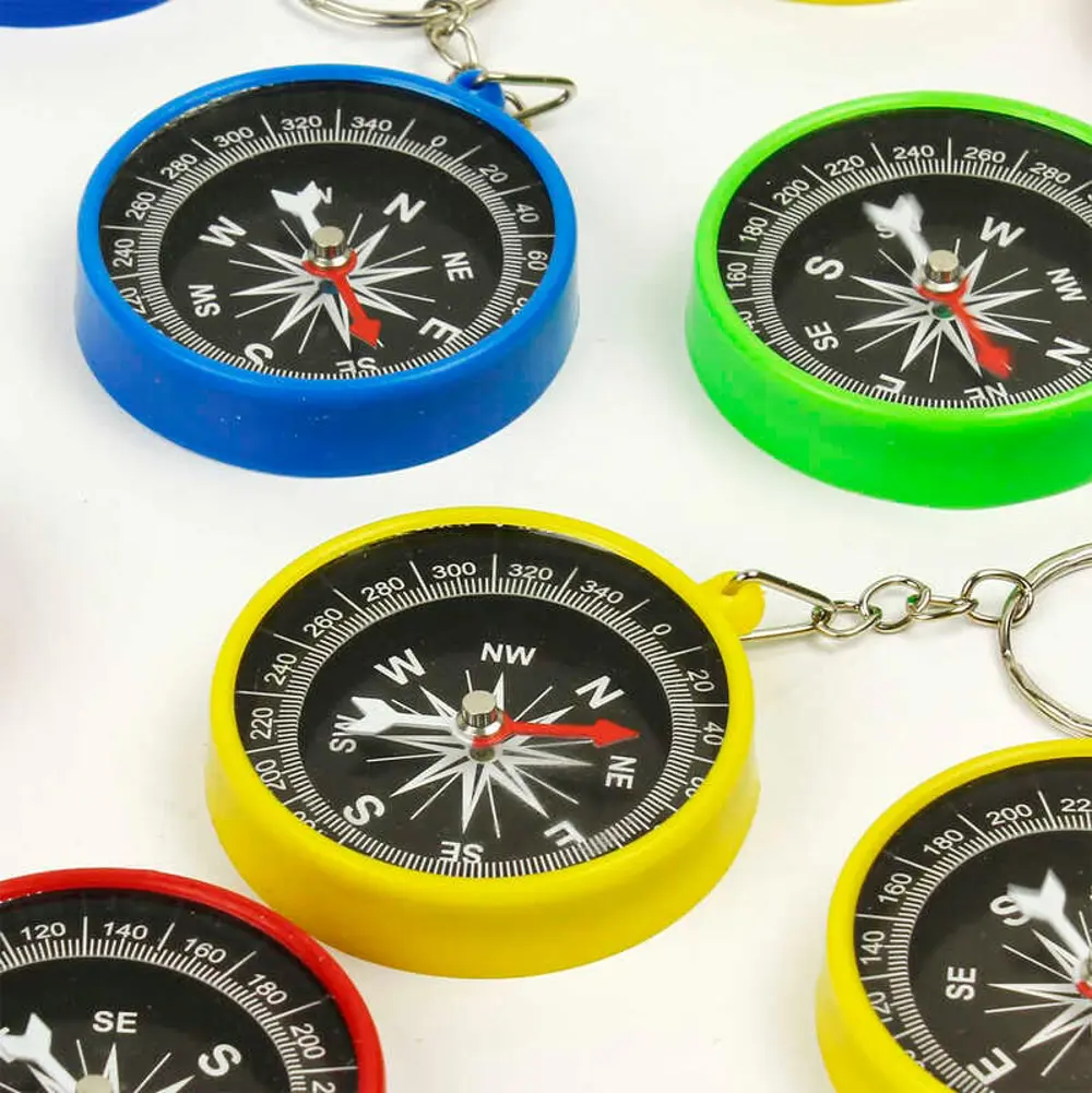 Pusula Anahtarlık 1 Adet Araba Çanta Süs Anahtarlık - 1 Adet