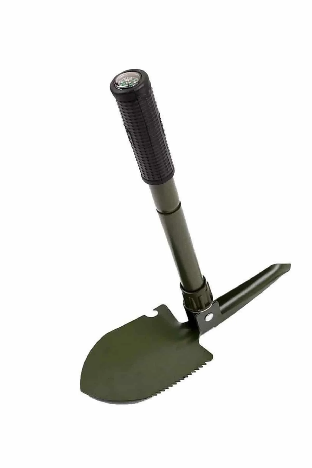 Pusulalı Katlanabilen Portatif Çantalı Mini Kazma Kürek Seti