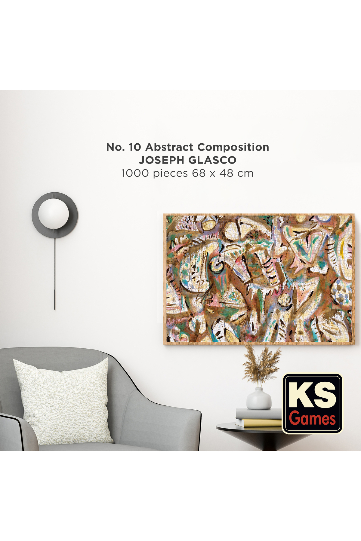 Ks Games Puzzle 1000 Parça Art Gallery No. 10 Abstract Composition