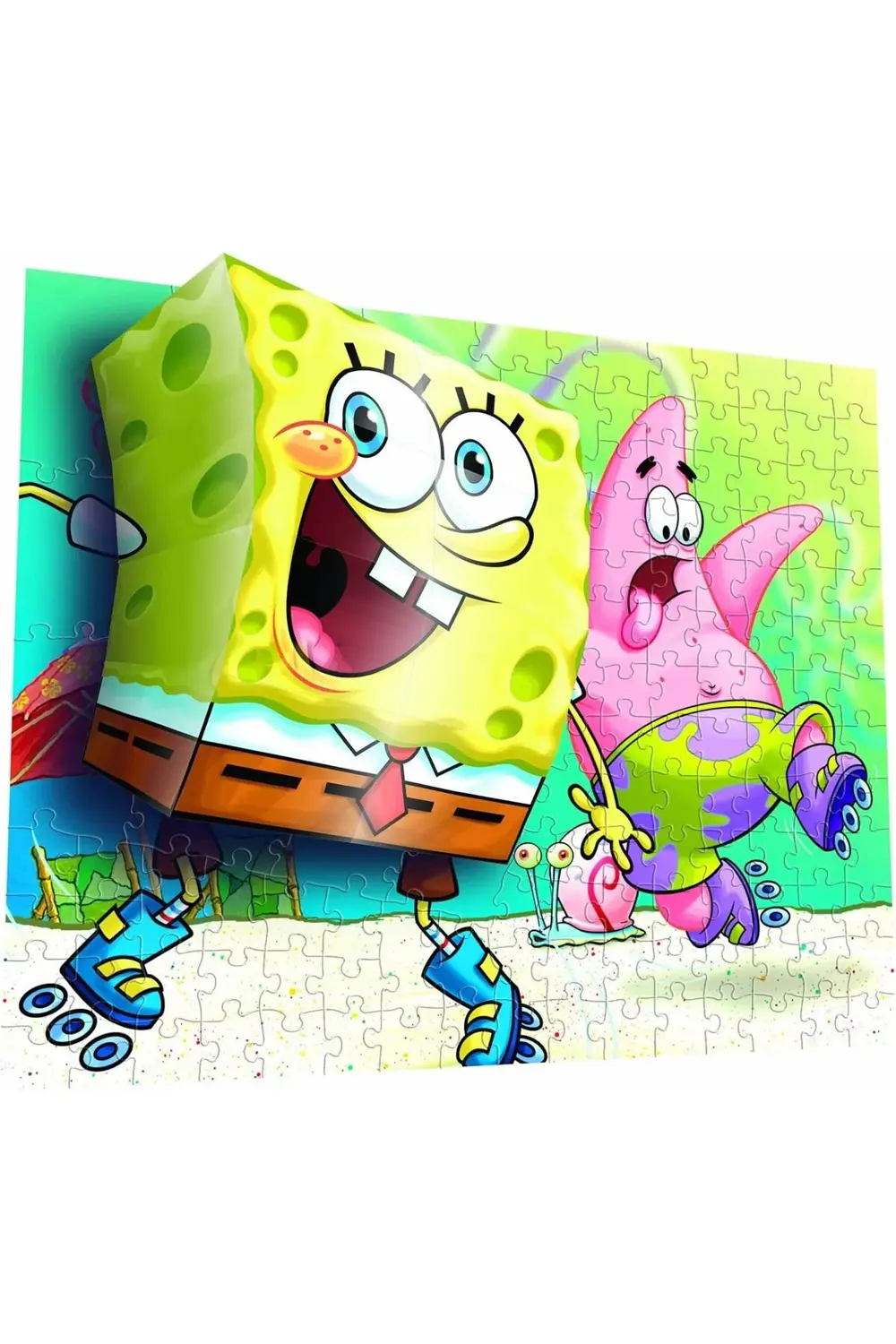 Puzzle 110 Parça 3 Boyutlu Puzzle Breakthrough Sponge Bob 2 11852