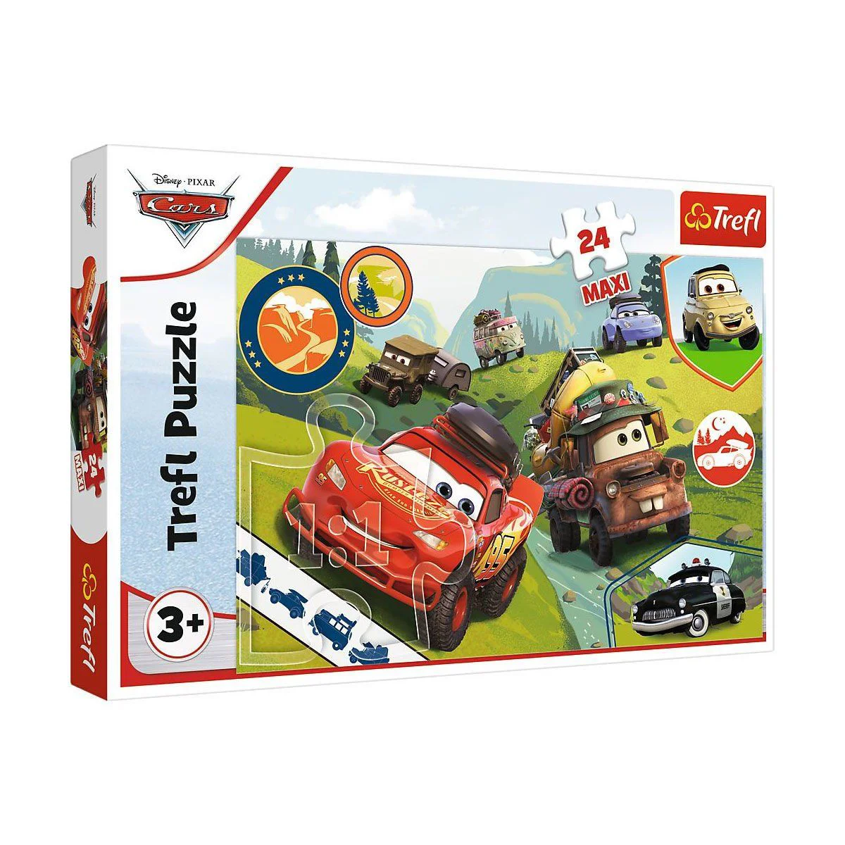 PUZZLE-14352 Maxi Disney Cars 3 24 Parça Çuk Puzzle