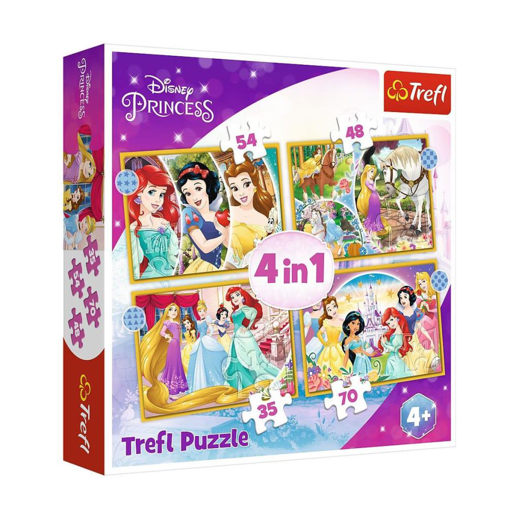 PUZZLE-34385 Disney Princess 4IN1 Puzzle PUZZLE-34385 Disney Princess 4IN1 Puzzle
