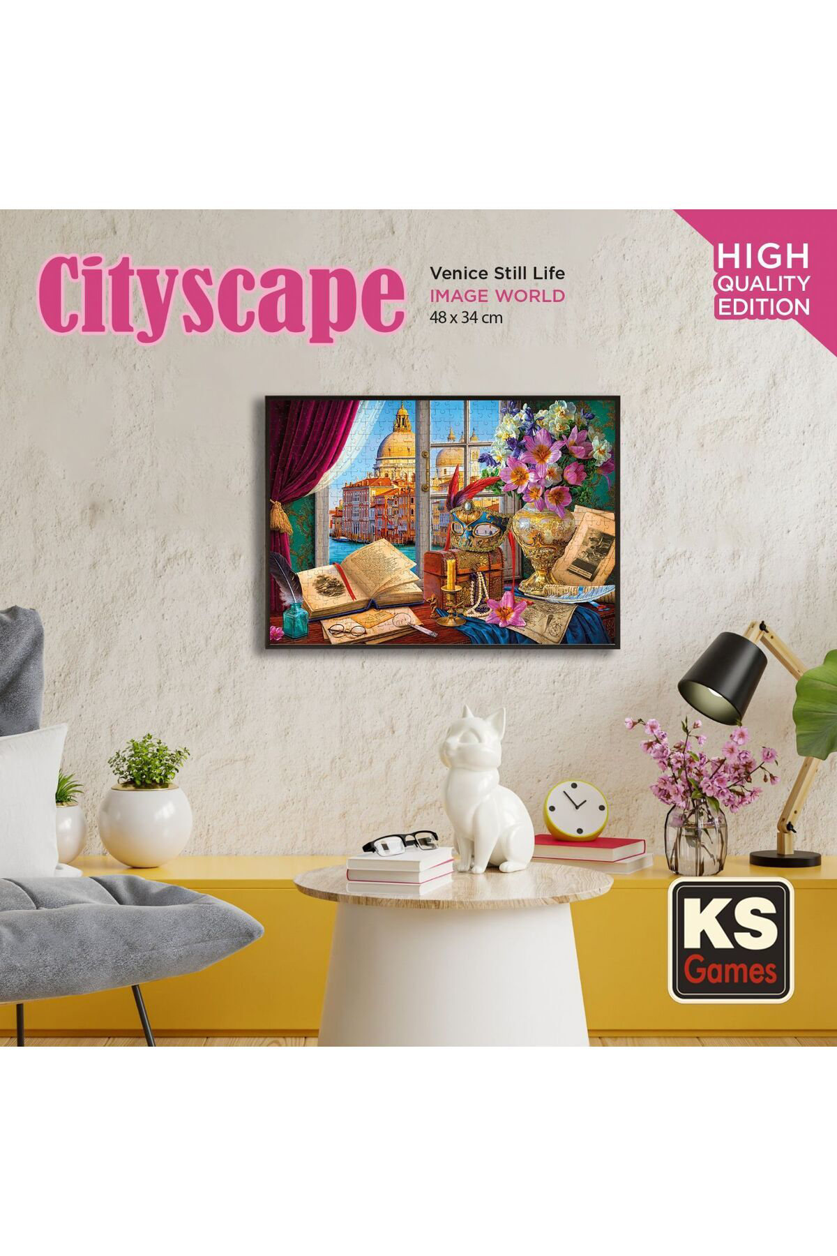Ks Games Puzzle 500 Cityscape Parça Venice Still Life