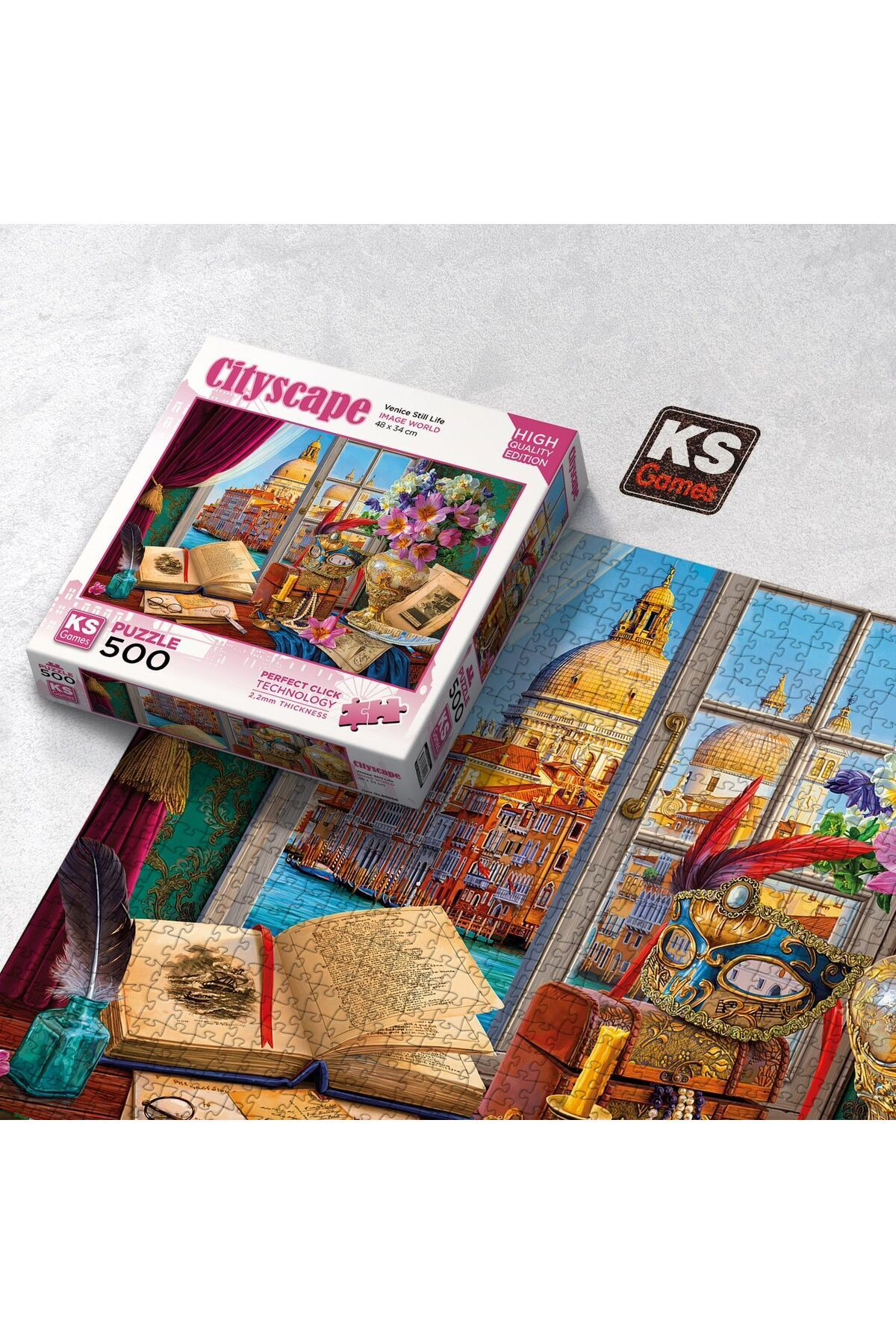 Ks Games Puzzle 500 Cityscape Parça Venice Still Life