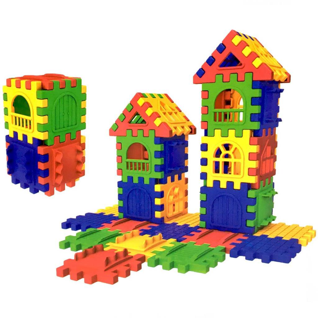 Puzzle City 3D Yapı ve Tasarım Blokları 64 Parça Puzzle City 3D Yapı ve Tasarım Blokları 64 Parça