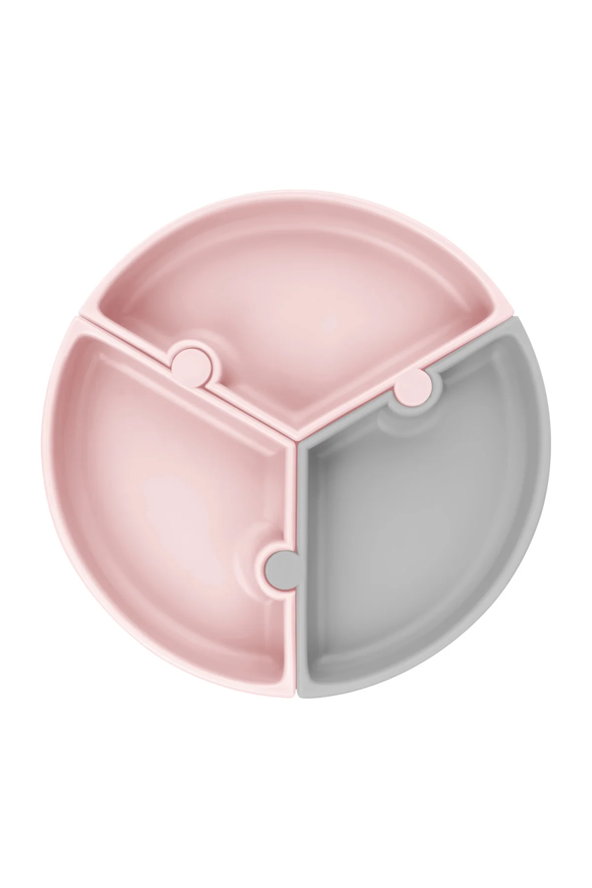 Puzzle Vakum Tabanlı Silikon Tabak Pinky Pink Fiyatı, Yorumları ve Özellikleri