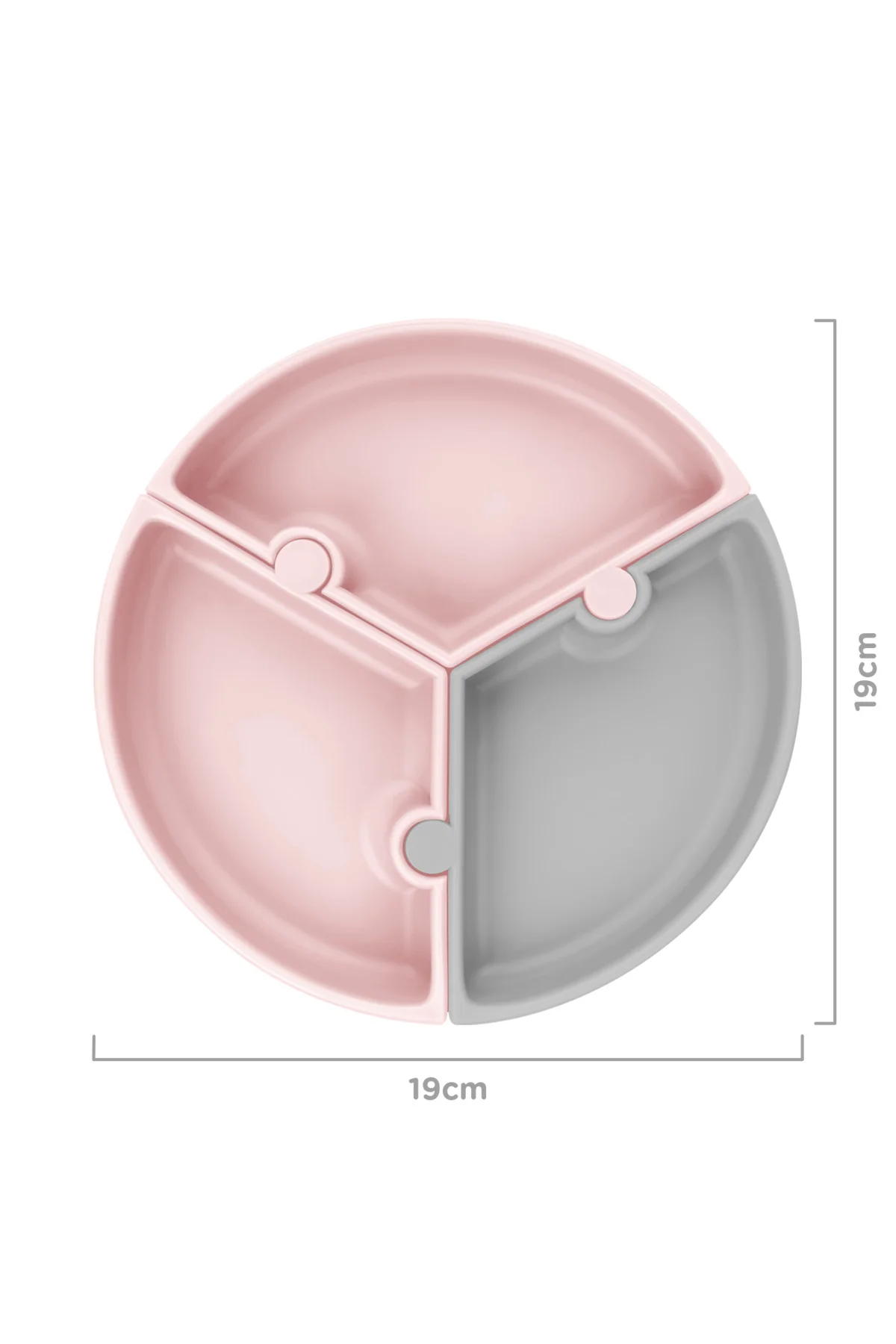 Puzzle Vakum Tabanlı Silikon Tabak Pinky Pink Fiyatı, Yorumları ve Özellikleri