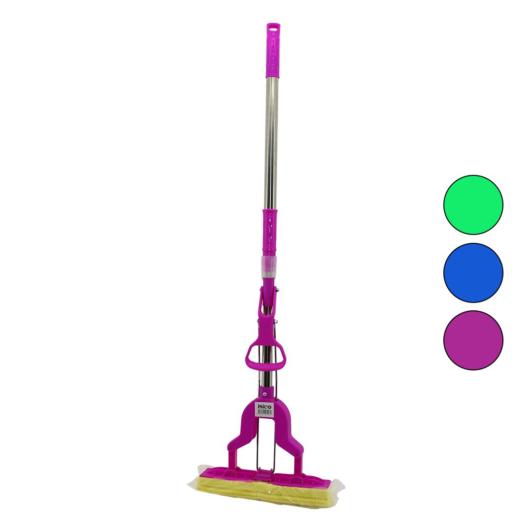 PVA MOP SIKMA KOLLU - SÜNGER MOP KROM UZAYAN SAP=75-95CM+RENKLİ P