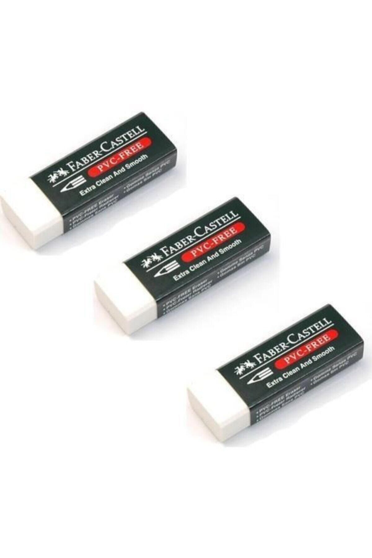 Faber Castell Pvc Free No:20 Büyük Boy Beyaz Silgi 3 Lü