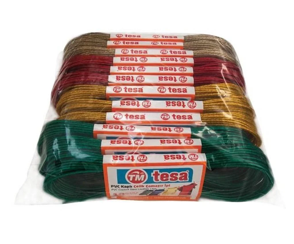 PVC Kaplama Çelik Çamaşır İpi – 12’li, 10 Metre, Paslanmaz ve Dayanıklı Fiyatı, Yorumları ve Özellikleri